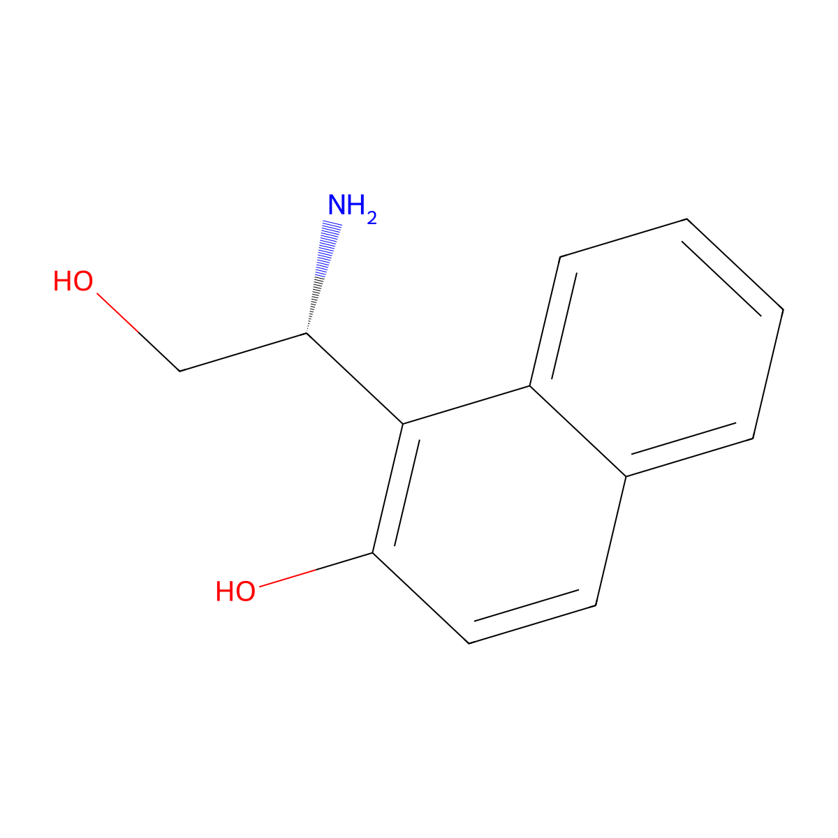 (r)-1-(1-Amino-2-hydroxyethyl)naphthalen-2-ol molecular structure, CAS 1213094-34-8