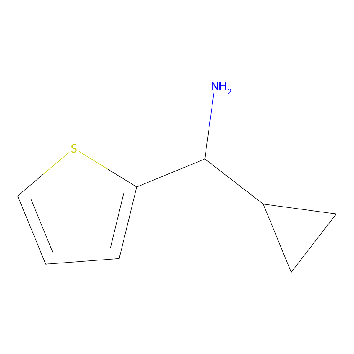 (S)-Cyclopropyl(thiophen-2-yl)methanamine molecular structure, CAS 1213096-80-0