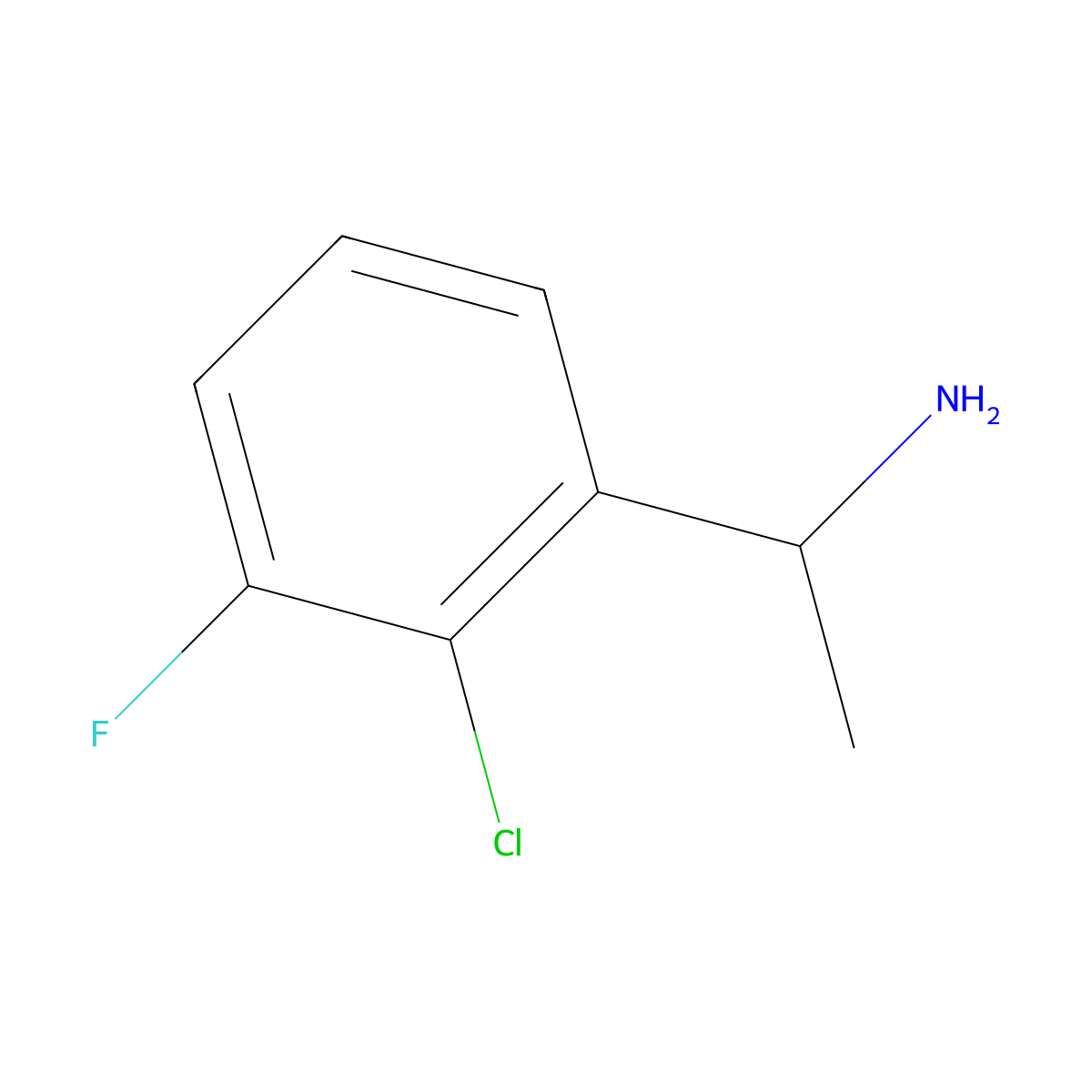 (R)-1-(2-chloro-3-fluorophenyl)ethanamine molecular structure, CAS 1213097-82-5