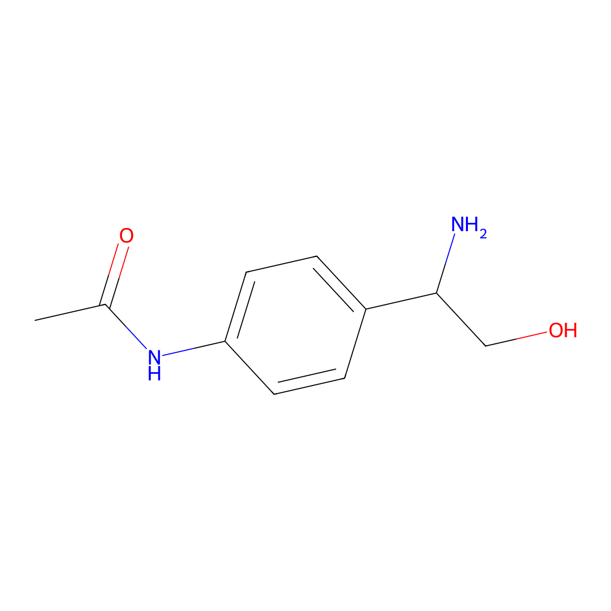 N-{4-[(1S)-1-Amino-2-hydroxyethyl]phenyl}acetamide molecular structure, CAS 1213099-81-0
