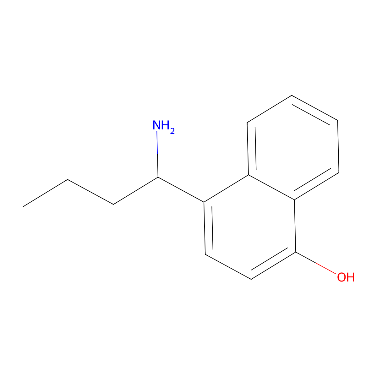 4-[(1S)-1-Aminobutyl]-1-naphthalenol molecular structure, CAS 1213103-13-9