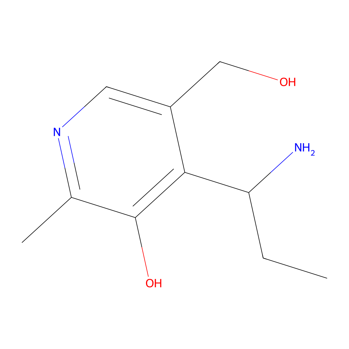 4-[(1R)-1-Aminopropyl]-5-hydroxy-6-methyl-3-pyridinemethanol molecular structure, CAS 1213104-19-8