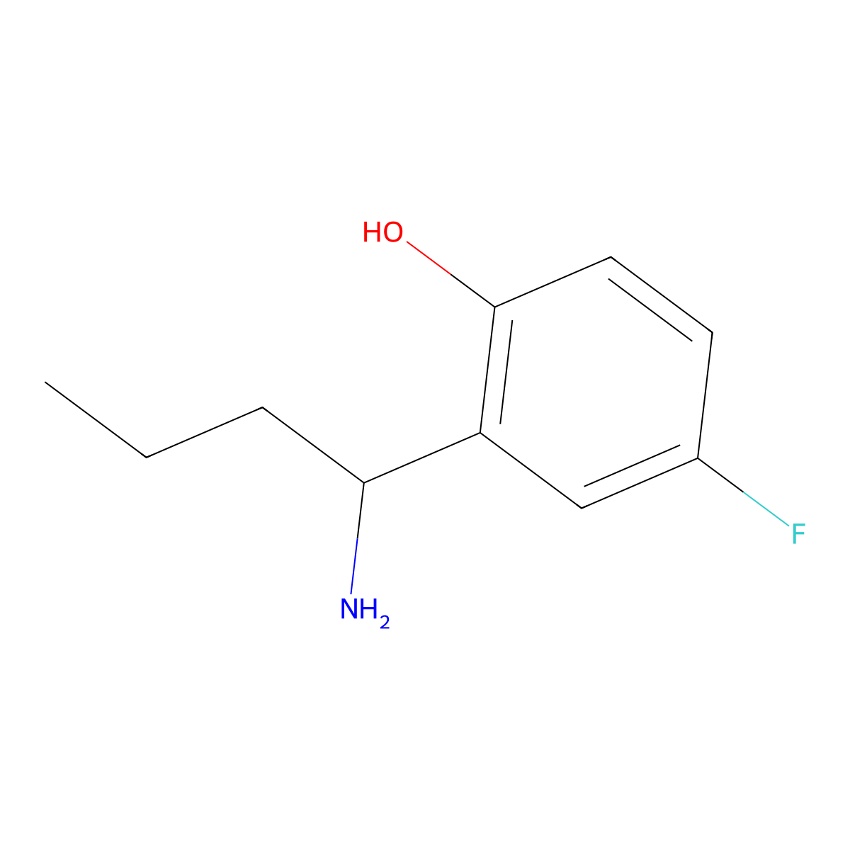 (R)-2-(1-Aminobutyl)-4-fluorophenol molecular structure, CAS 1213104-81-4