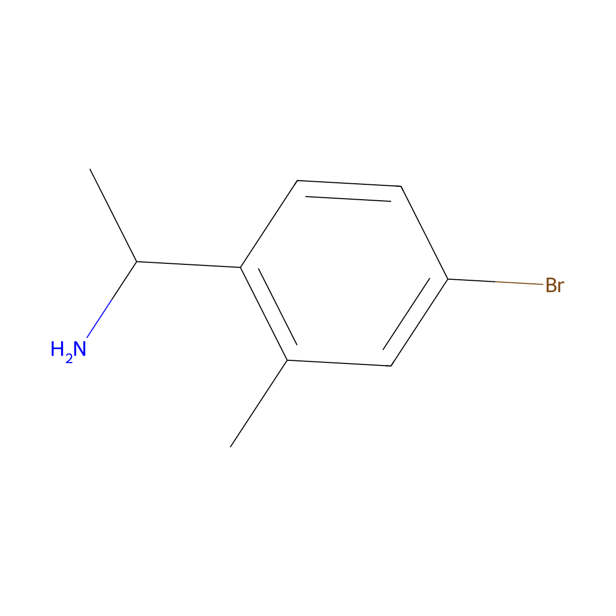 (S)-1-(4-Bromo-2-methyl-phenyl)-ethylamine molecular structure, CAS 1213105-63-5