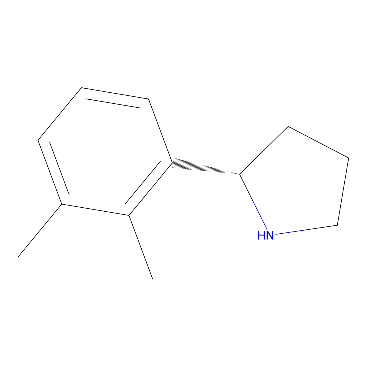 (S)-2-(2,3-Dimethylphenyl)pyrrolidine molecular structure, CAS 1213106-04-7