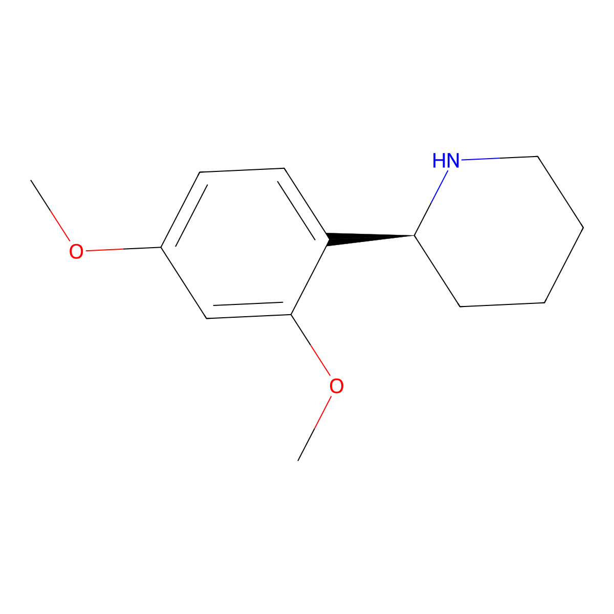 (S)-2-(2,4-Dimethoxyphenyl)piperidine molecular structure, CAS 1213106-46-7
