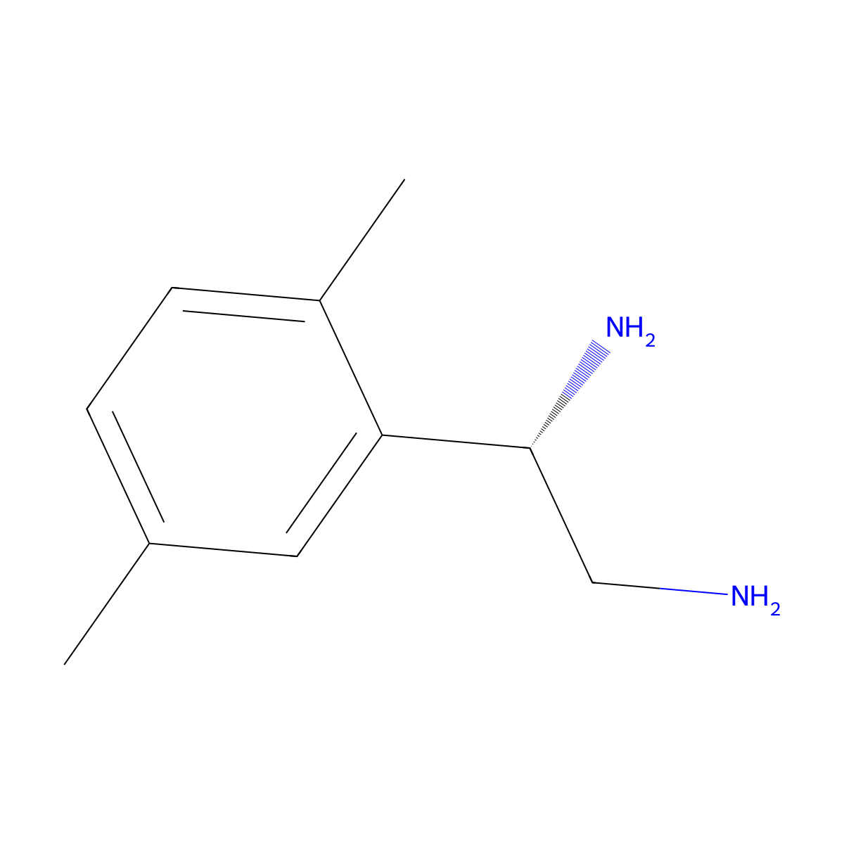 (1S)-1-(2,5-Dimethylphenyl)ethane-1,2-diamine molecular structure, CAS 1213106-50-3