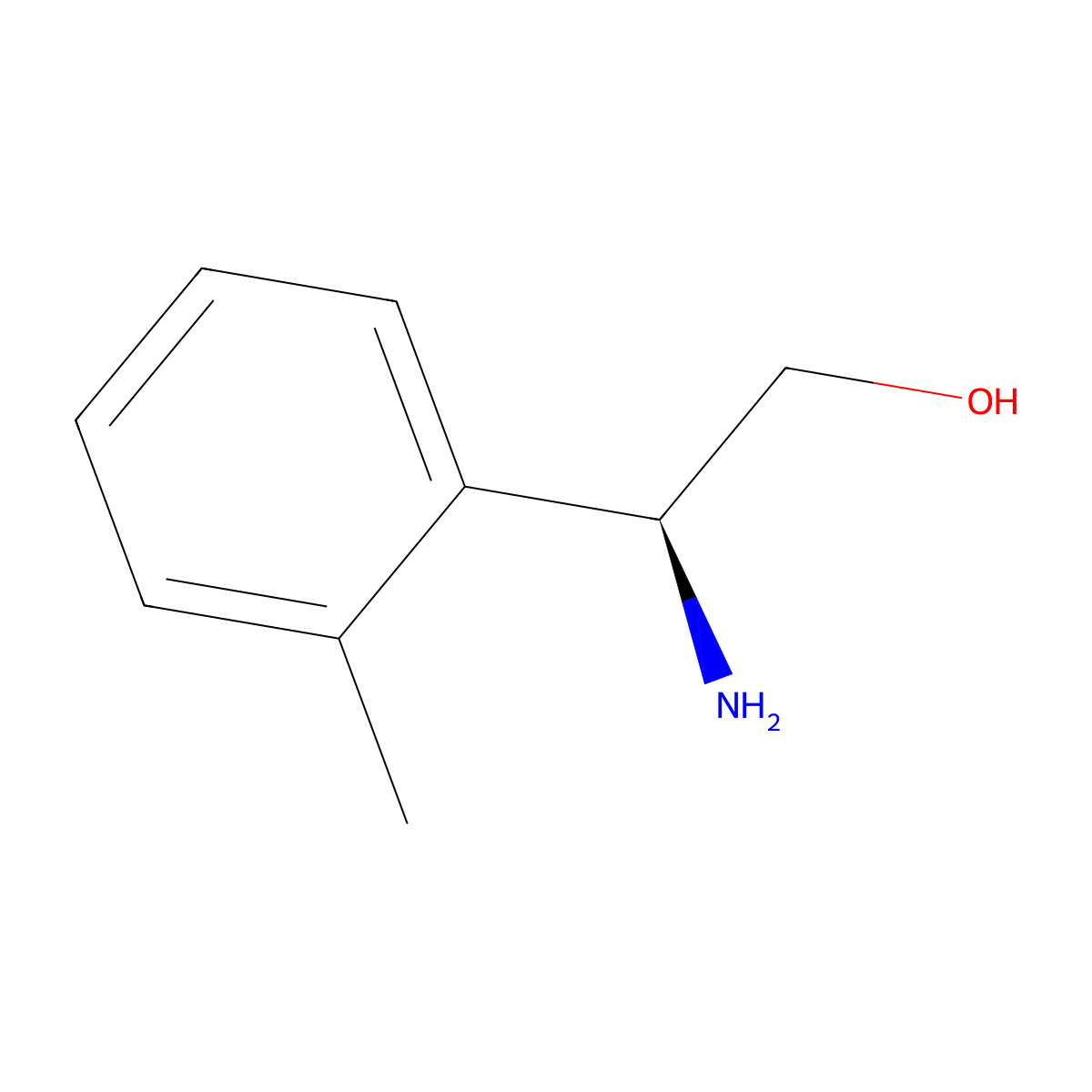 (S)-2-Amino-2-(o-tolyl)ethanol molecular structure, CAS 1213107-41-5