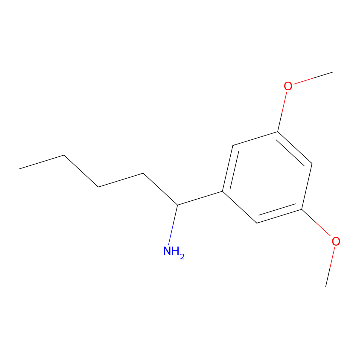 (R)-1-(3,5-Dimethoxyphenyl)pentan-1-amine molecular structure, CAS 1213107-87-9