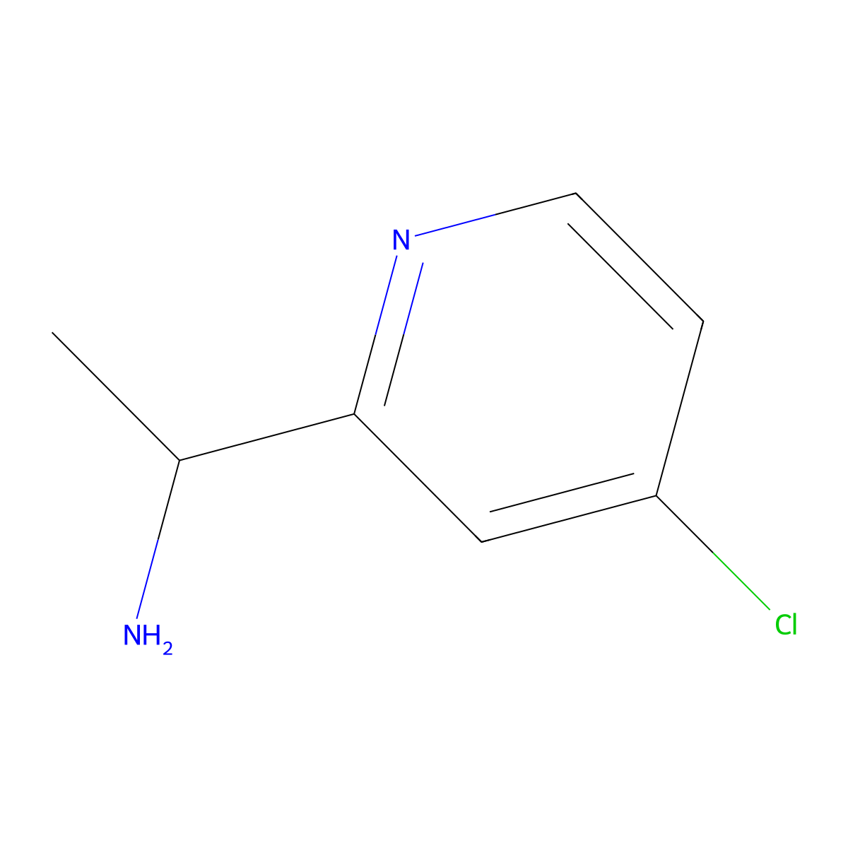 (1S)-1-(4-Chloro(2-pyridyl))ethylamine molecular structure, CAS 1213108-22-5