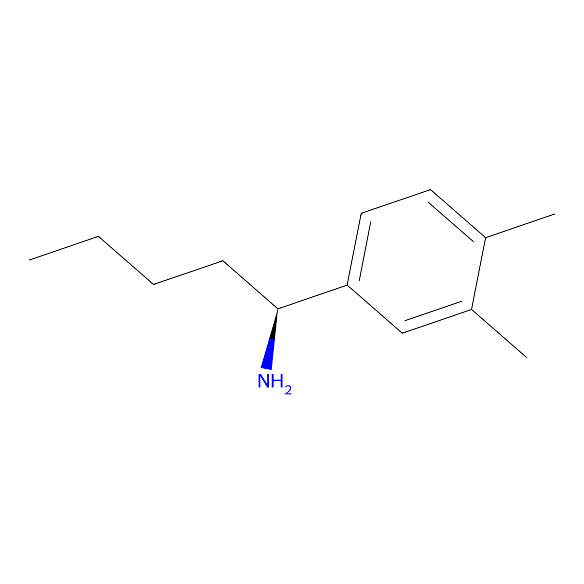 (S)-1-(3,4-Dimethylphenyl)pentan-1-amine molecular structure, CAS 1213112-03-8