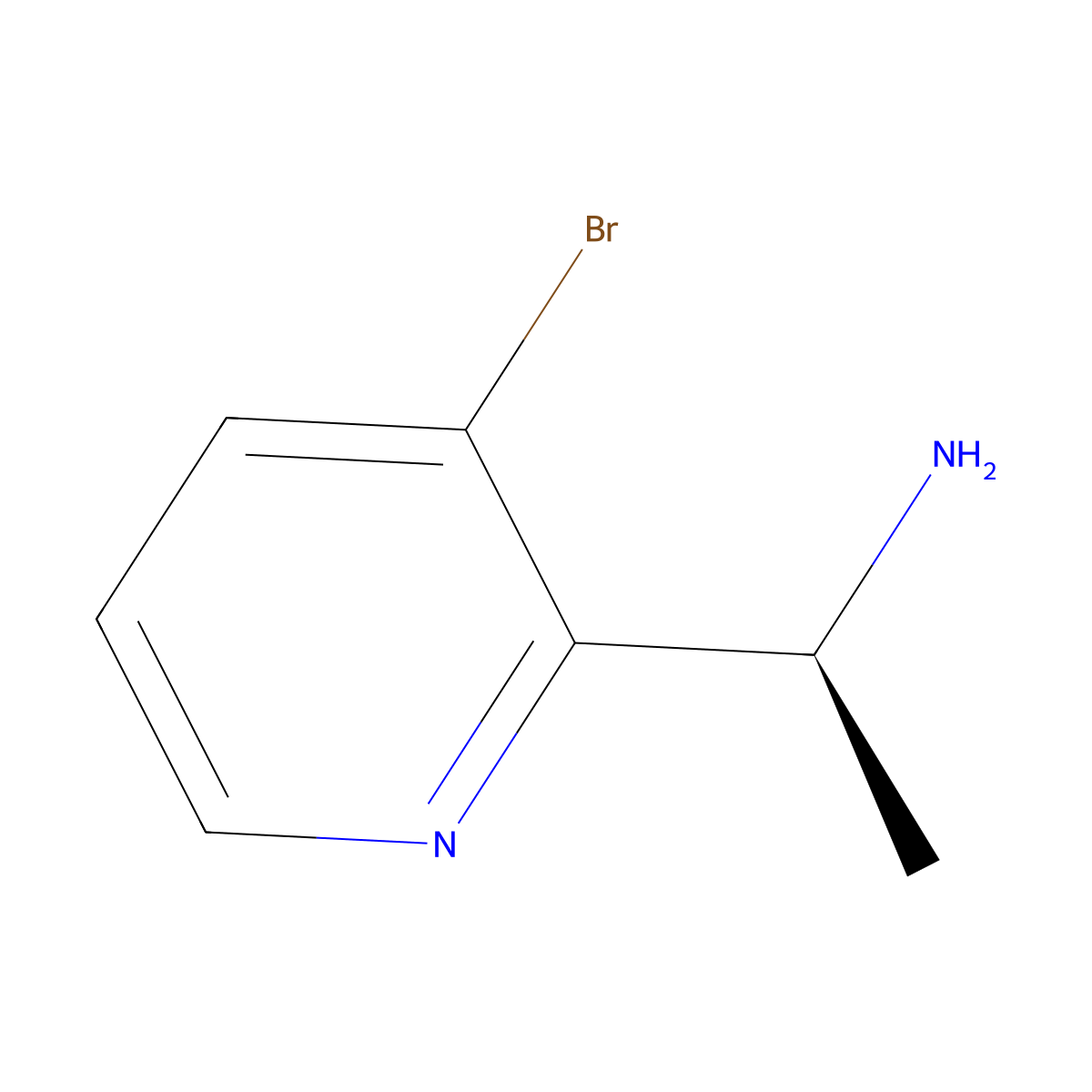 (S)-1-(3-Bromopyridin-2-YL)ethan-1-amine molecular structure, CAS 1213113-97-3