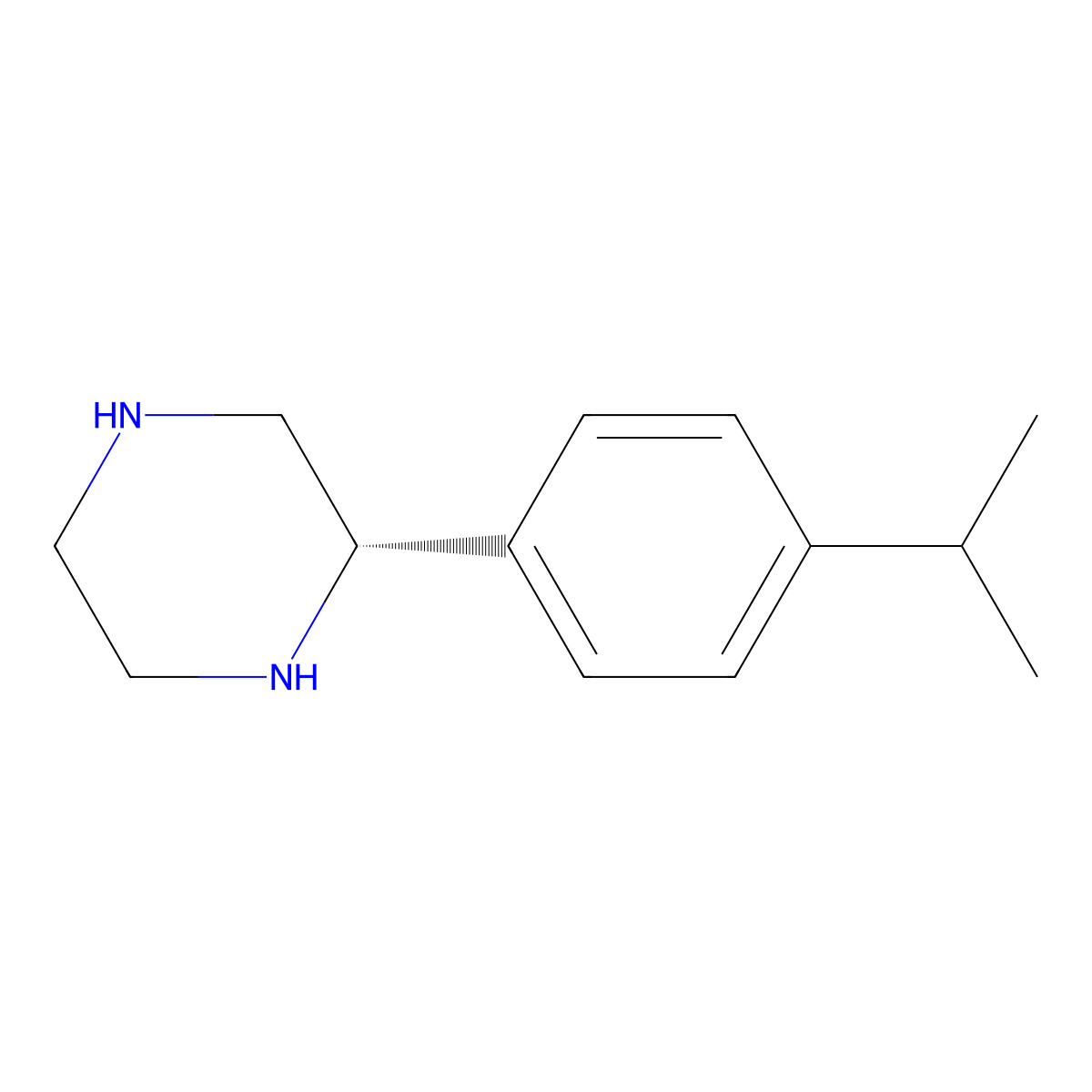 (S)-2-(4-Isopropylphenyl)piperazine molecular structure, CAS 1213118-30-9