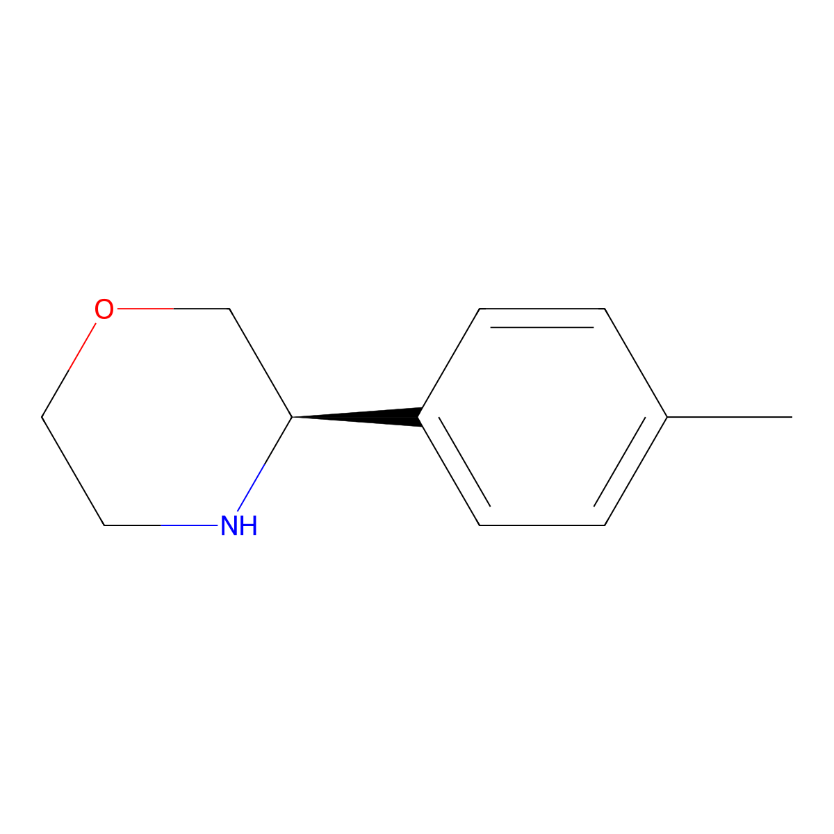 (R)-3-(P-tolyl)morpholine molecular structure, CAS 1213118-87-6