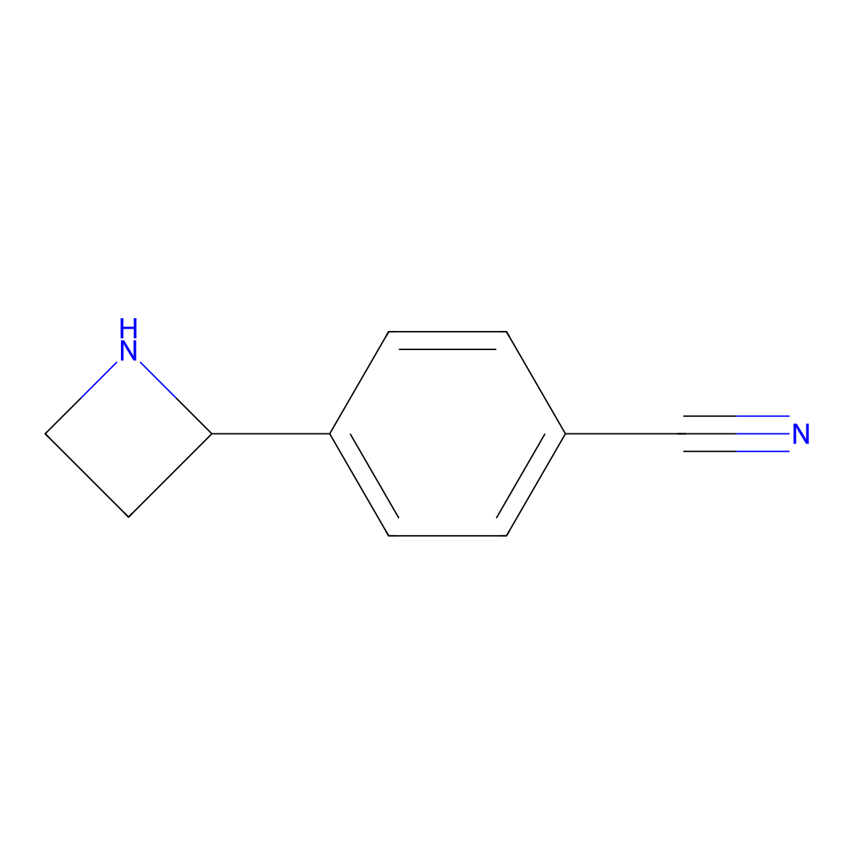 (R)-4-(Azetidin-2-YL)benzonitrile molecular structure, CAS 1213124-39-0