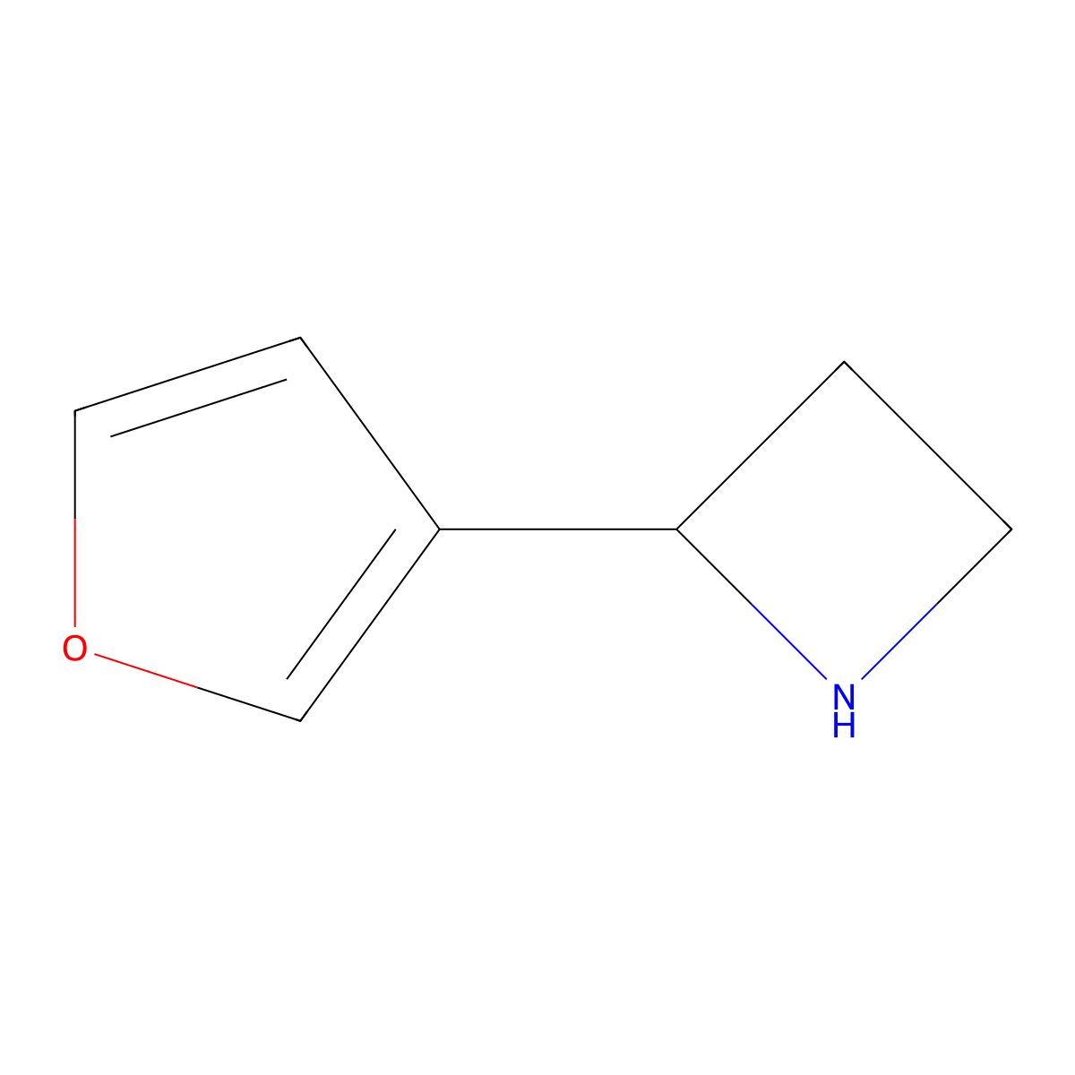(2S)-2-(furan-3-yl)azetidine molecular structure, CAS 1213126-48-7