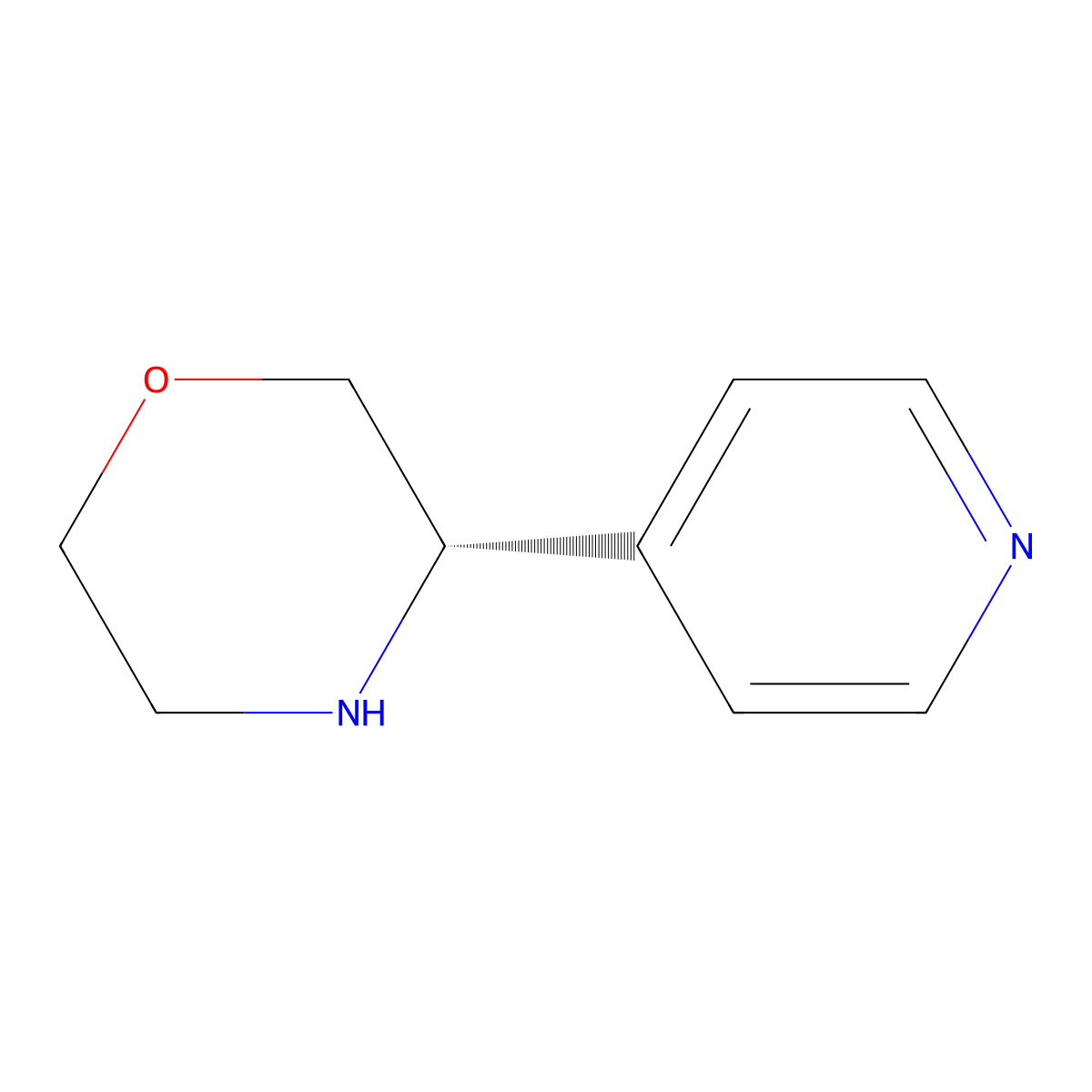 (S)-3-(Pyridin-4-yl)morpholine molecular structure, CAS 1213126-61-4