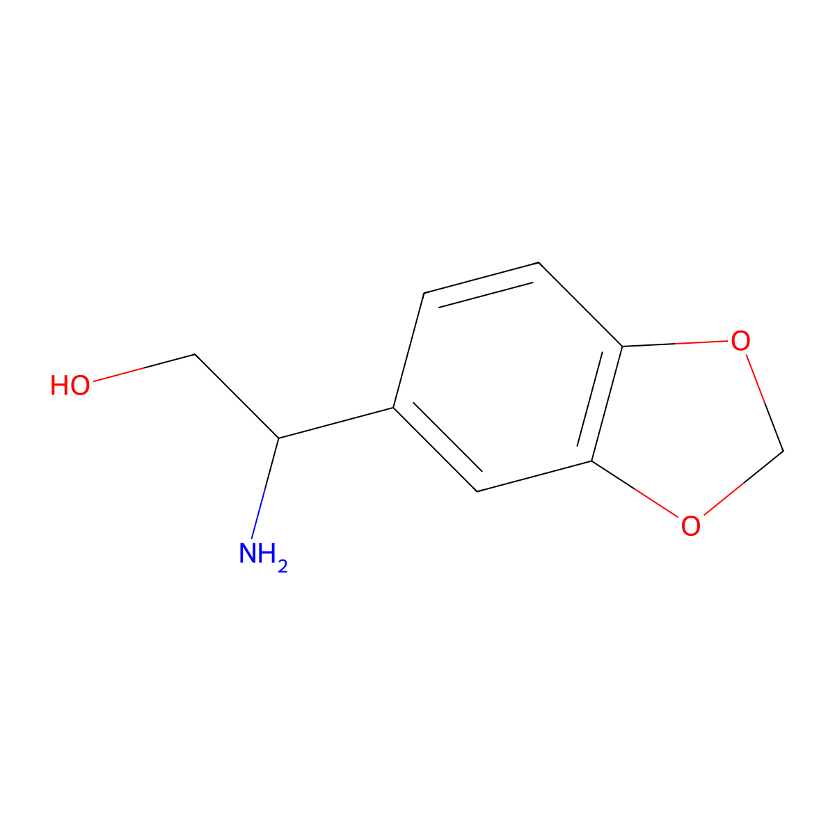 (2R)-2-amino-2-(1,3-dioxaindan-5-yl)ethan-1-ol molecular structure, CAS 1213126-93-2