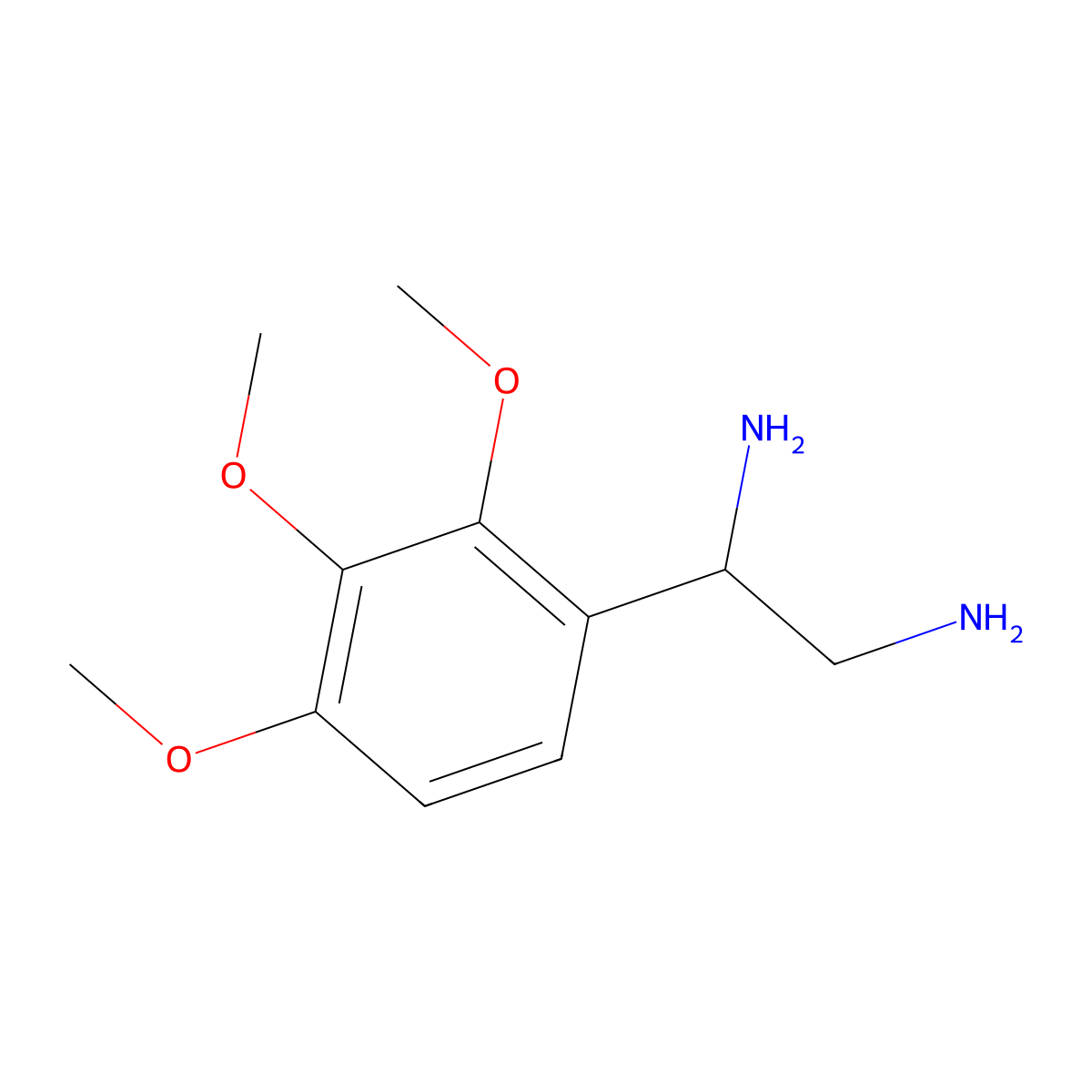 (1R)-1-(2,3,4-Trimethoxyphenyl)ethane-1,2-diamine molecular structure, CAS 1213132-13-8
