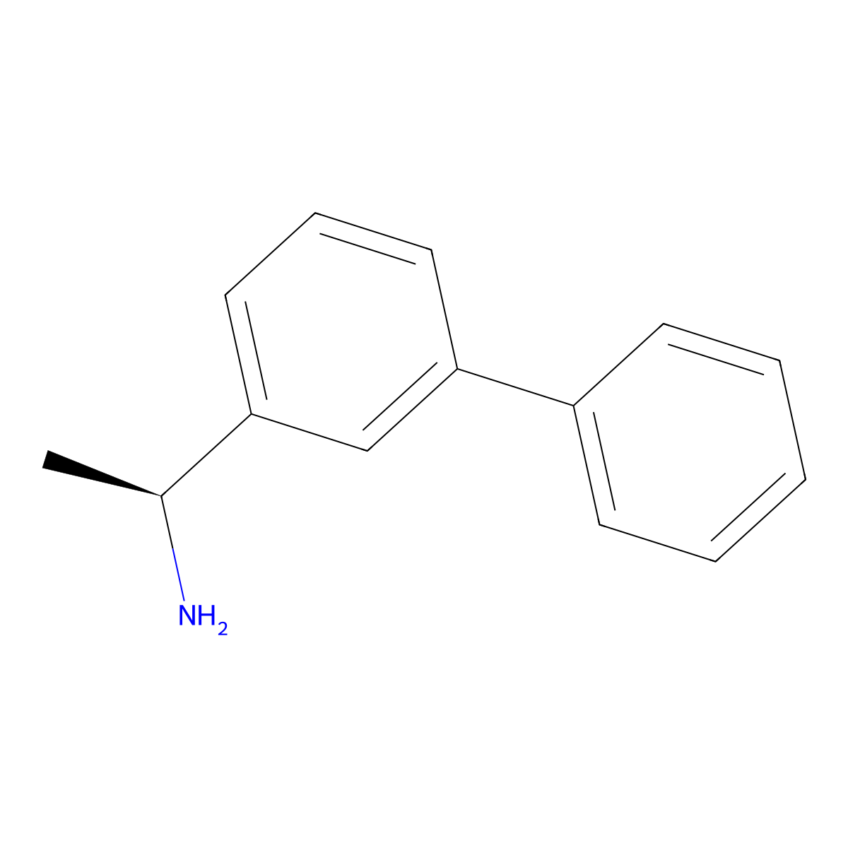 (1S)-1-(3-Phenylphenyl)ethylamine molecular structure, CAS 1213132-39-8
