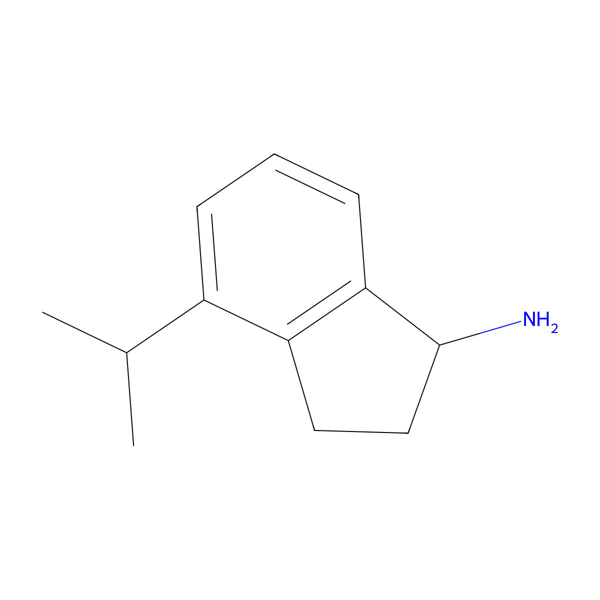(S)-4-Isopropyl-2,3-dihydro-1H-inden-1-amine molecular structure, CAS 1213137-02-0