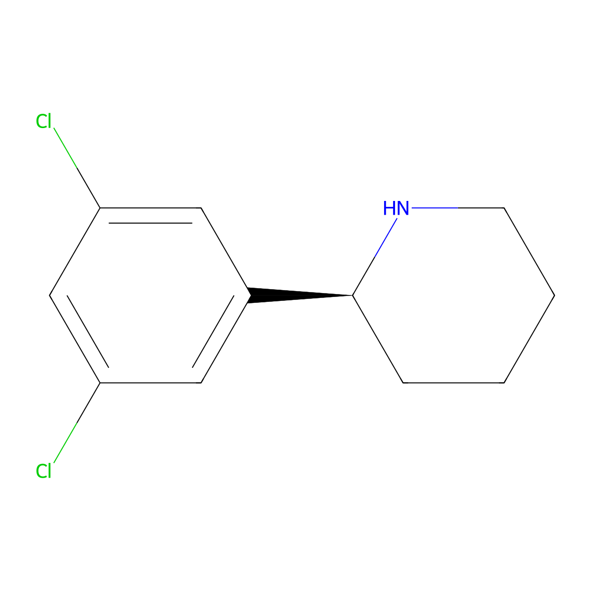 (S)-2-(3,5-Dichlorophenyl)piperidine molecular structure, CAS 1213141-67-3