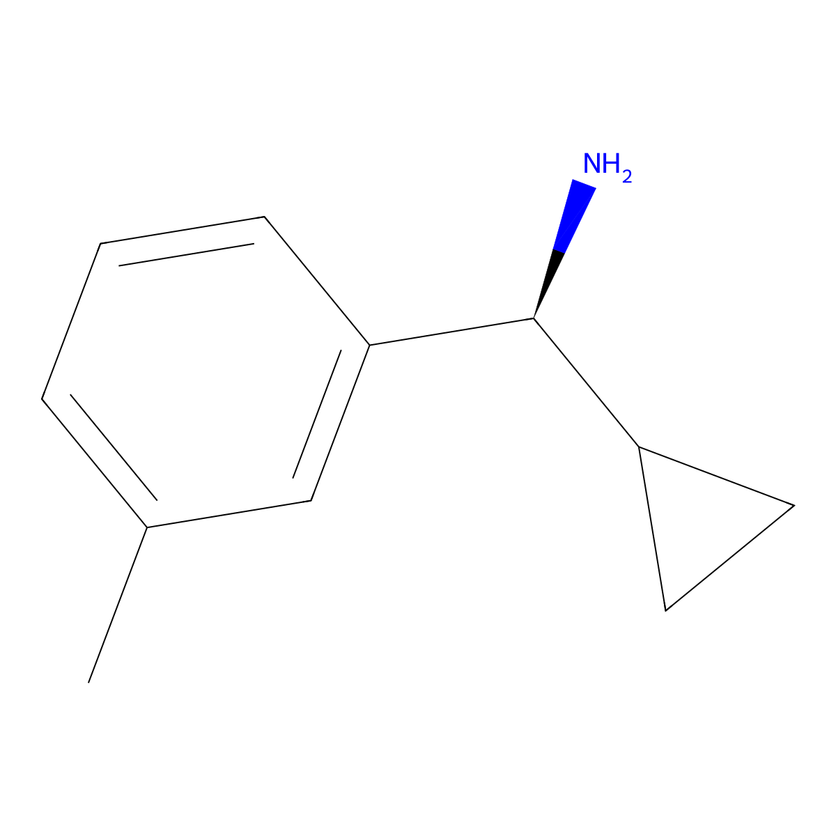 (S)-Cyclopropyl(m-tolyl)methanamine molecular structure, CAS 1213143-53-3