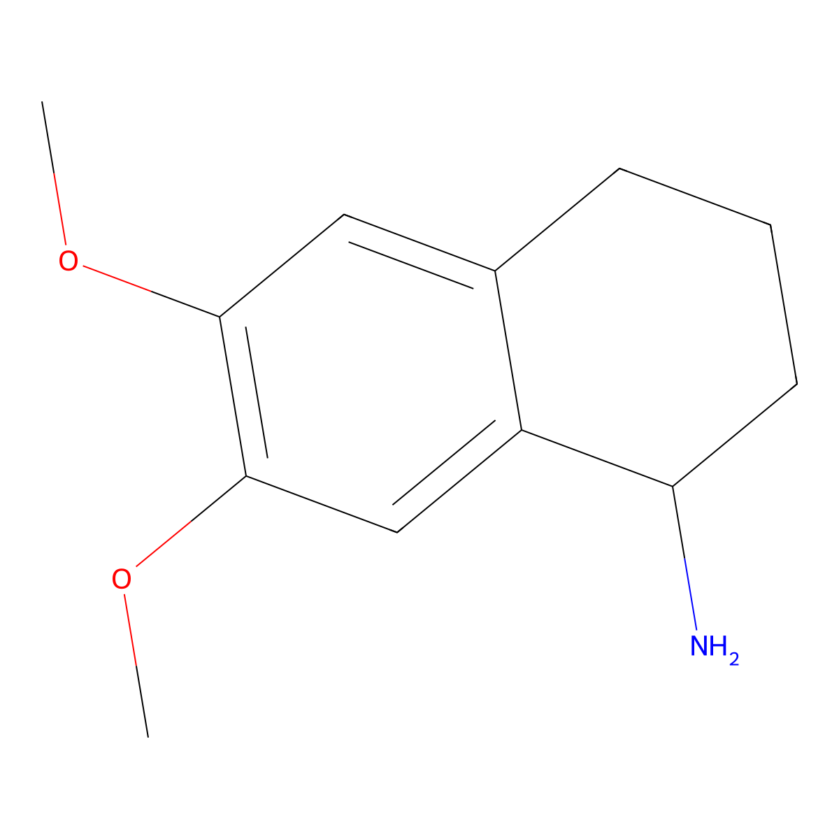 (S)-6,7-Dimethoxy-1,2,3,4-tetrahydro-naphthalen-1-ylamine molecular structure, CAS 1213144-63-8