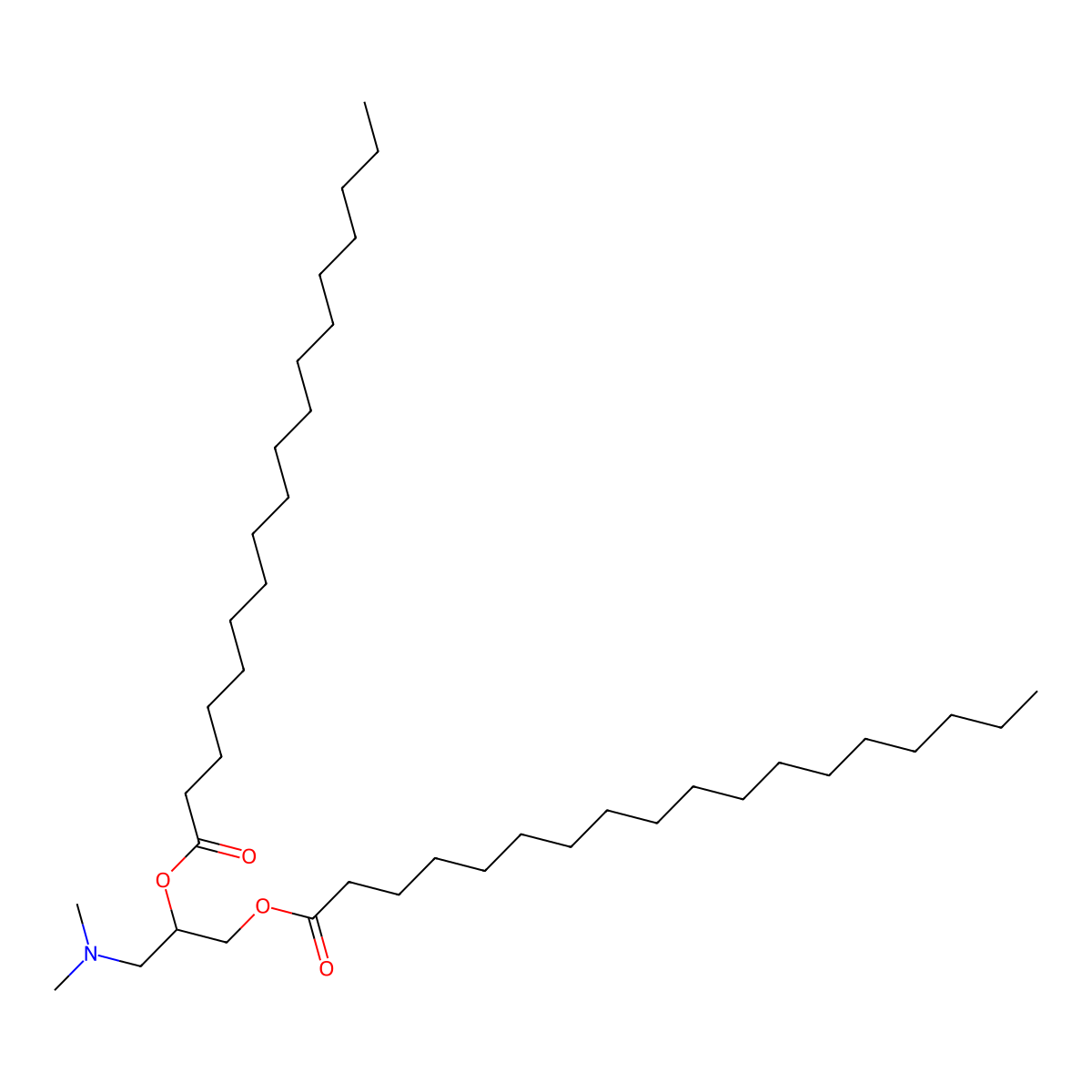 1,2-Distearoyl-3-dimethylammonium-propane molecular structure, CAS 121315-93-3
