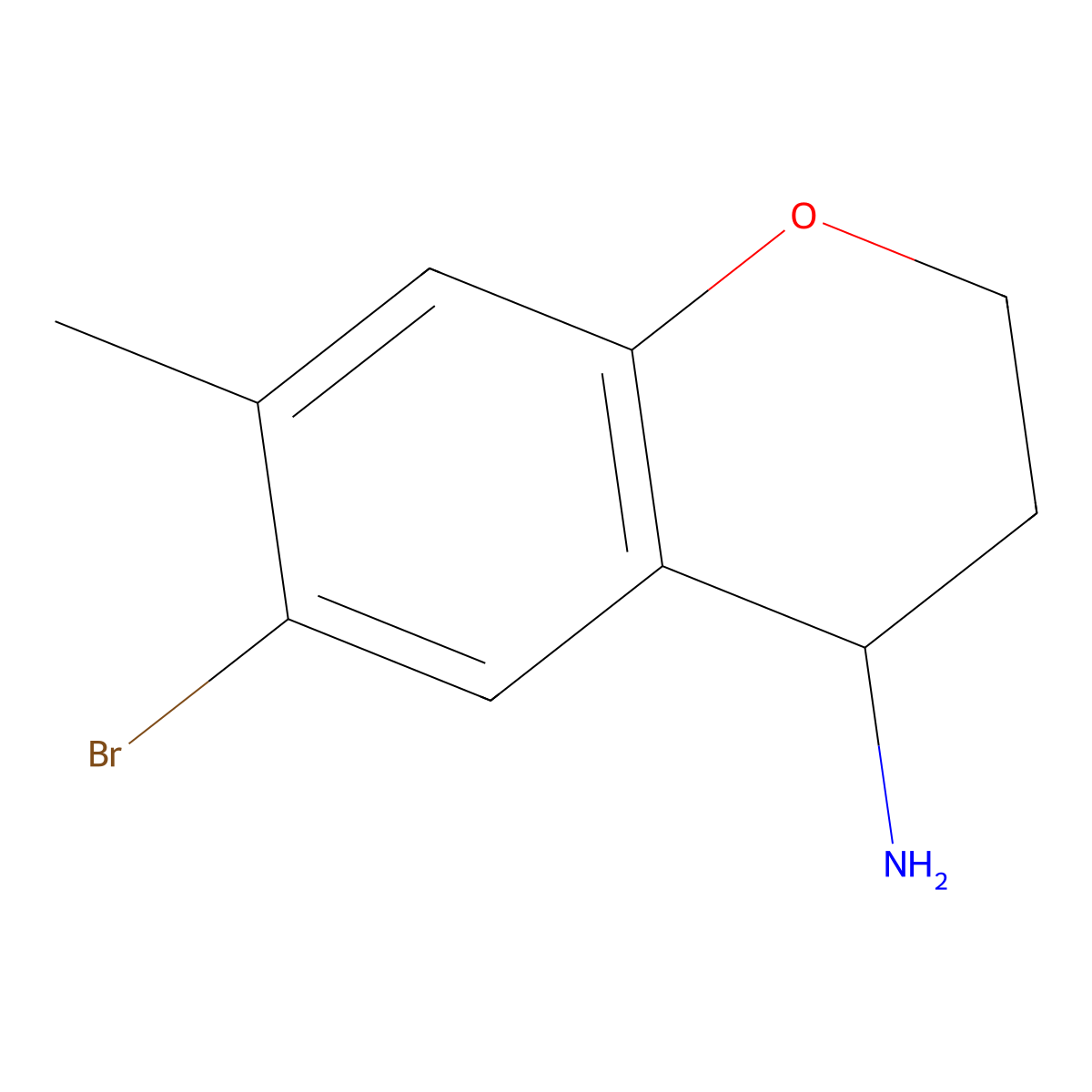 (S)-6-Bromo-7-methylchroman-4-amine molecular structure, CAS 1213150-94-7
