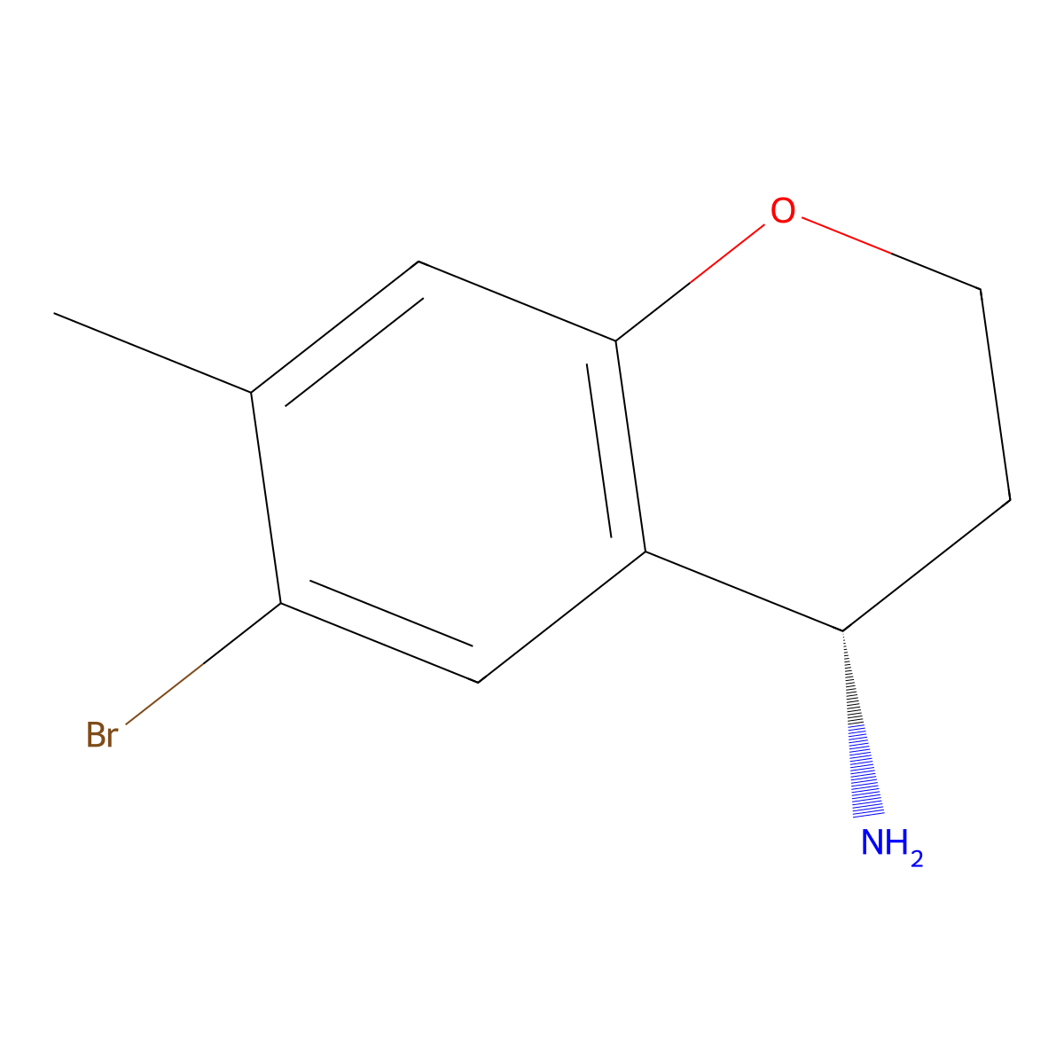 (S)-6-Bromo-7-methylchroman-4-amine molecular structure, CAS 1213150-94-7