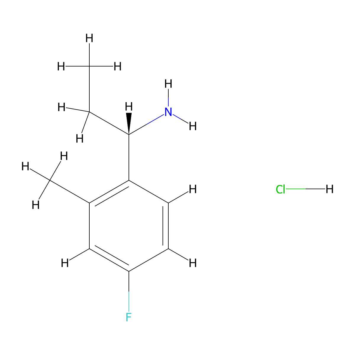 (S)-1-(4-Fluoro-2-methylphenyl)propan-1-amine hydrochloride molecular structure, CAS 1213151-68-8