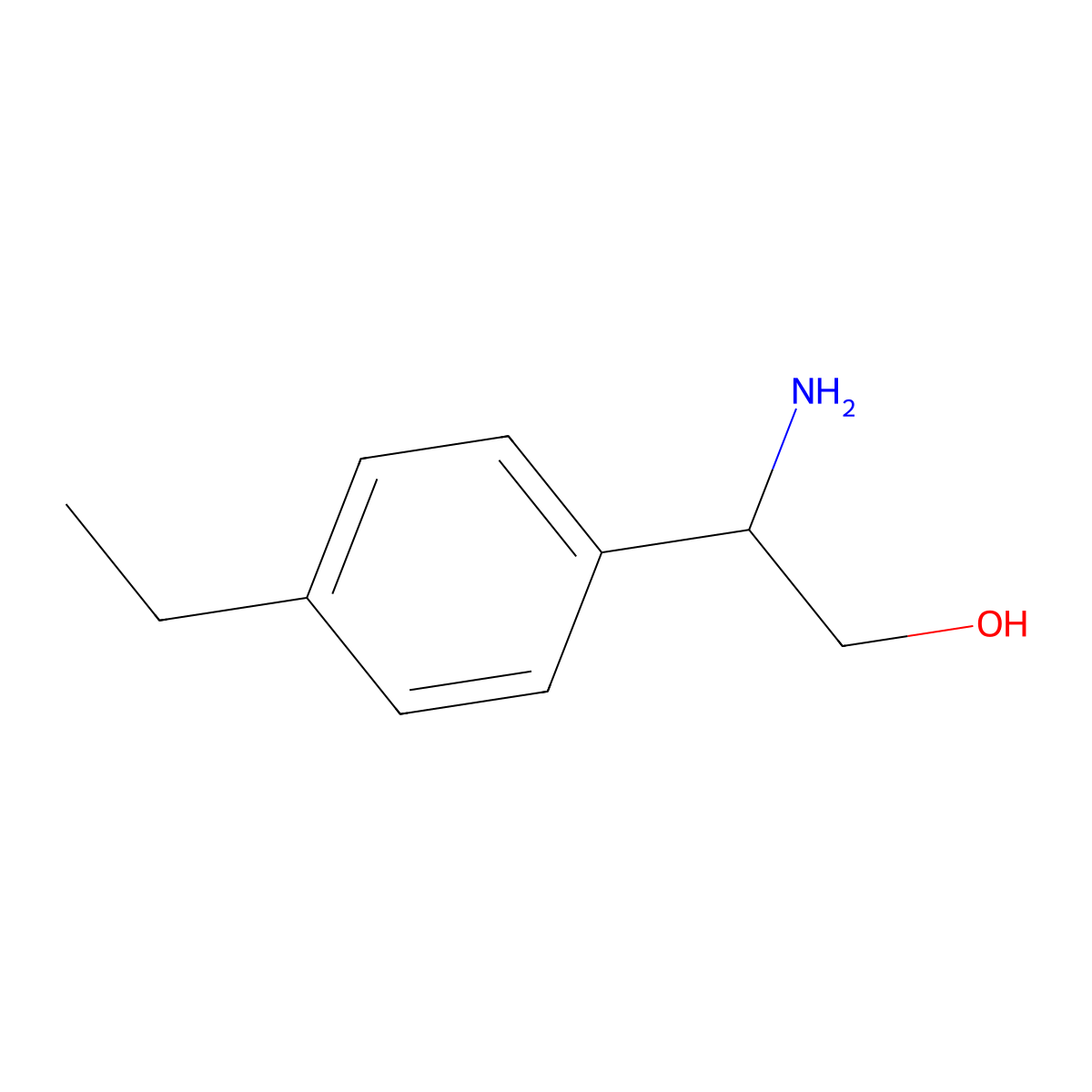 (R)-2-Amino-2-(4-ethylphenyl)ethan-1-OL molecular structure, CAS 1213152-29-4