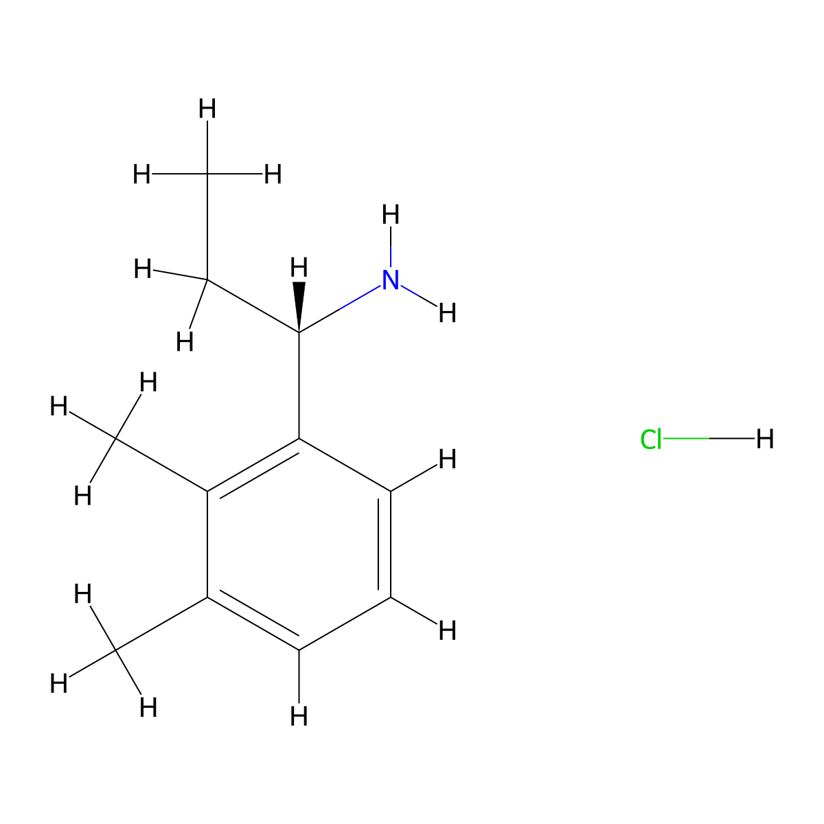 (S)-1-(2,3-Dimethylphenyl)propan-1-amine hydrochloride molecular structure, CAS 1213152-85-2