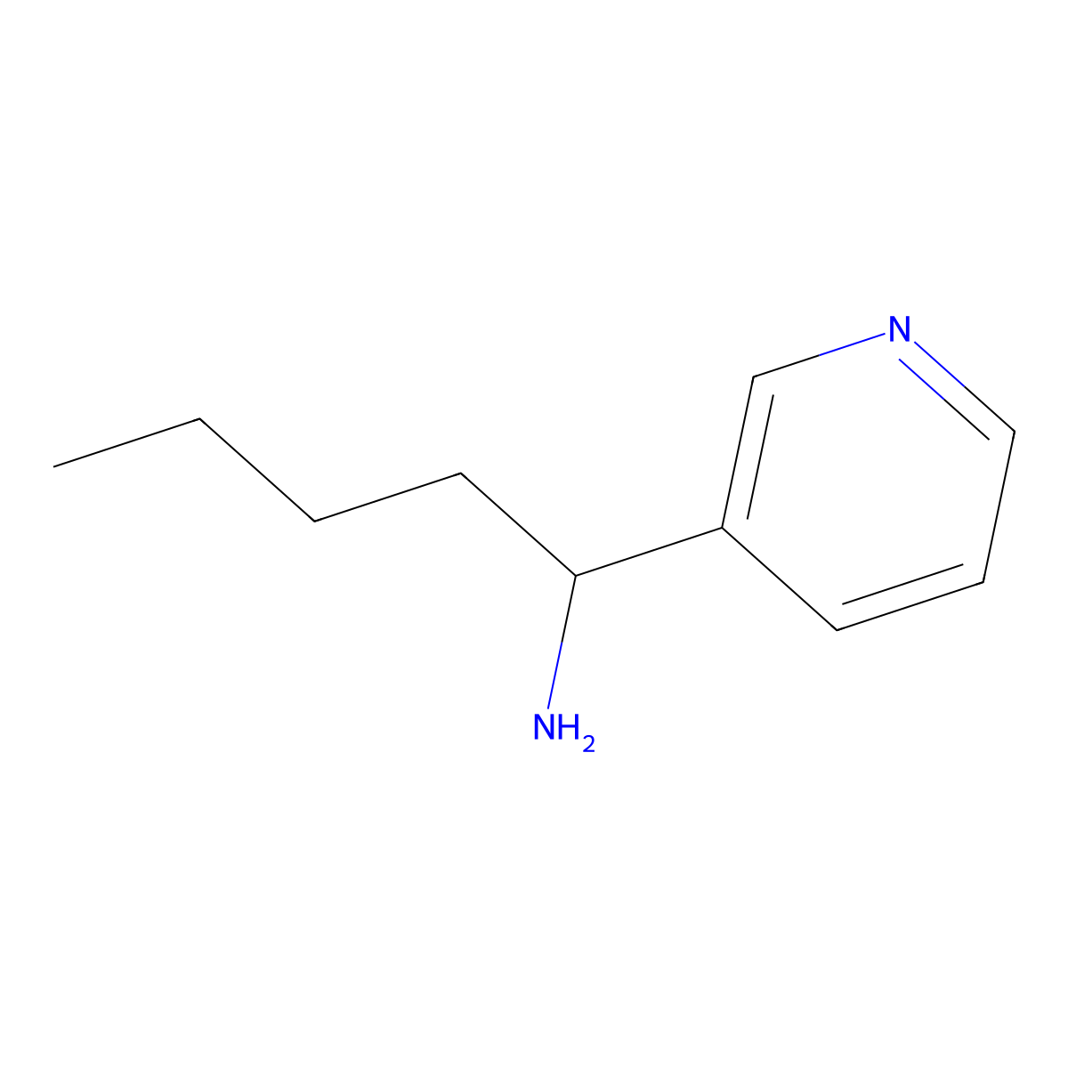 (R)-1-(Pyridin-3-yl)pentan-1-amine molecular structure, CAS 1213157-65-3