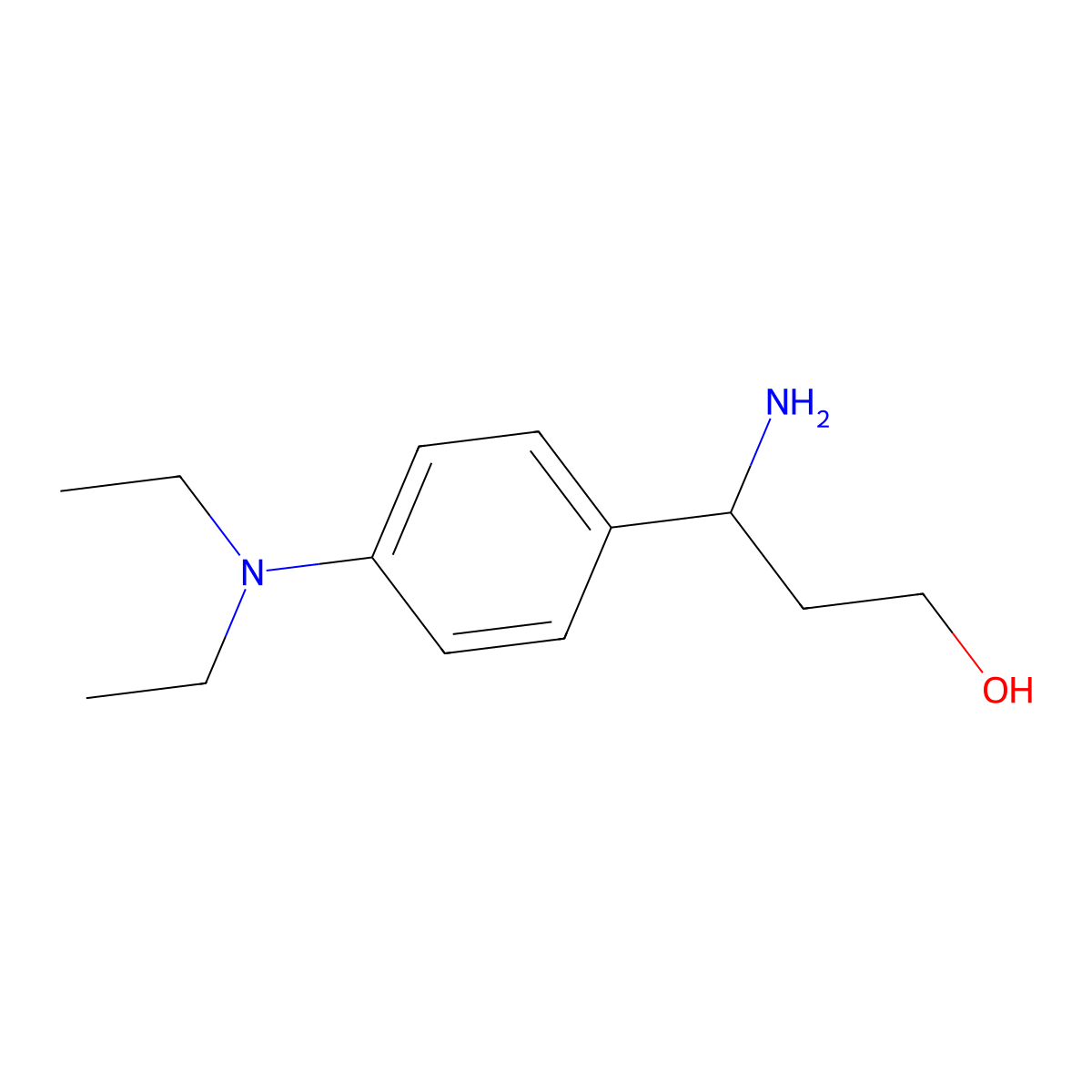 (3R)-3-amino-3-[4-(diethylamino)phenyl]propan-1-ol molecular structure, CAS 1213161-81-9