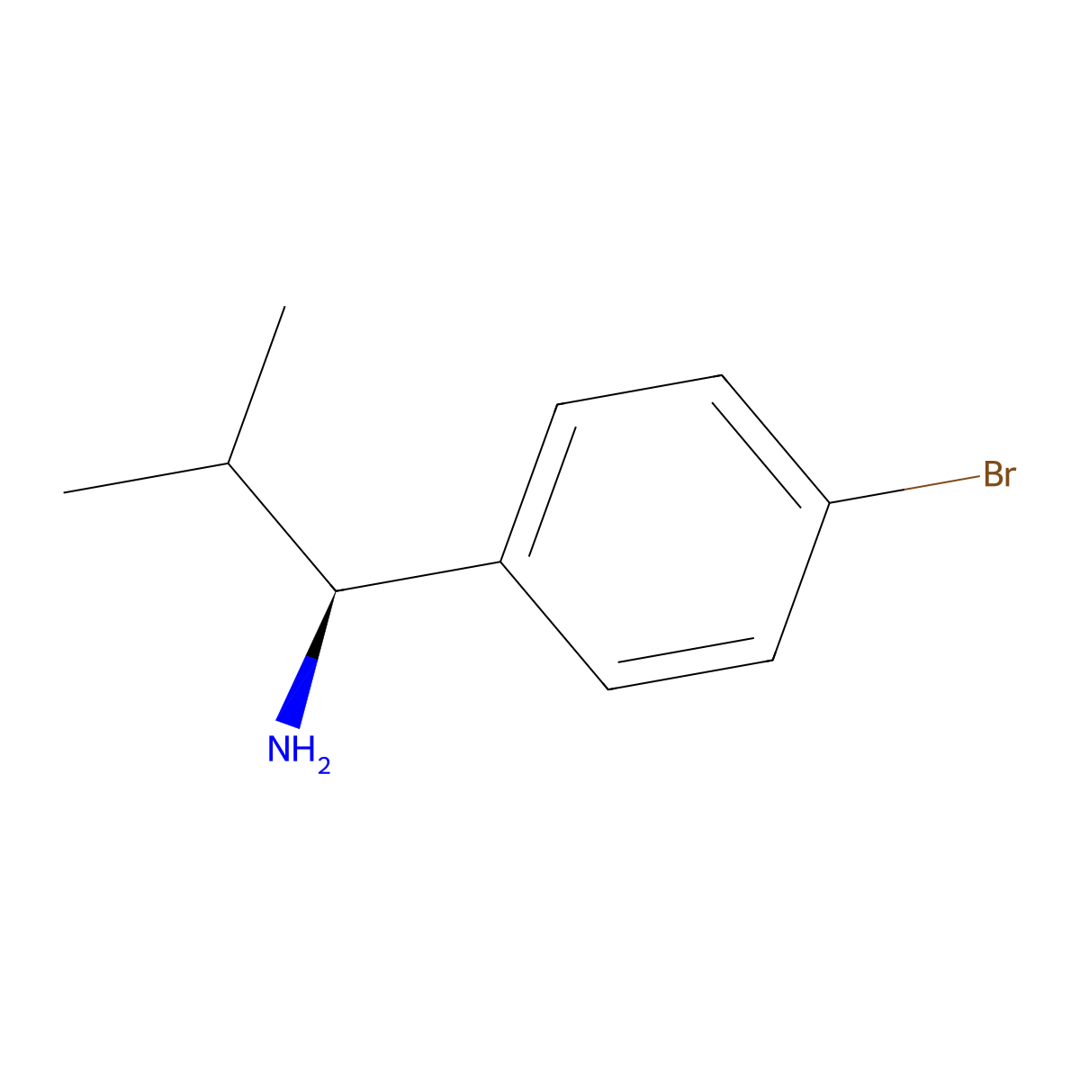 (1S)-1-(4-Bromophenyl)-2-methylpropylamine molecular structure, CAS 1213163-28-0