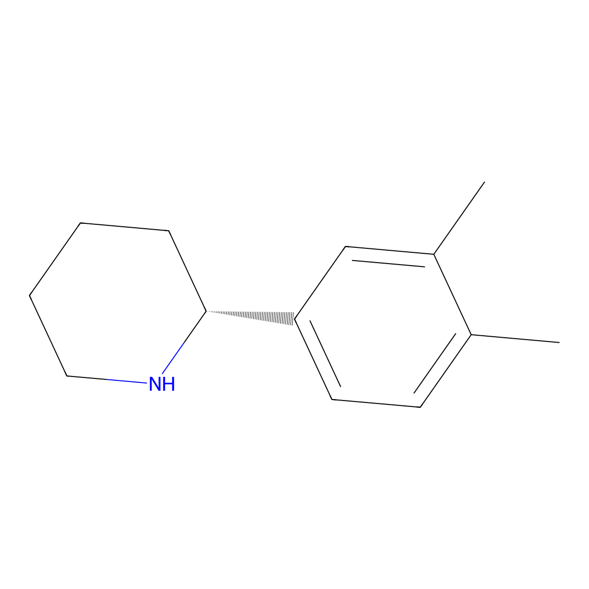 (R)-2-(3,4-Dimethylphenyl)piperidine molecular structure, CAS 1213170-33-2