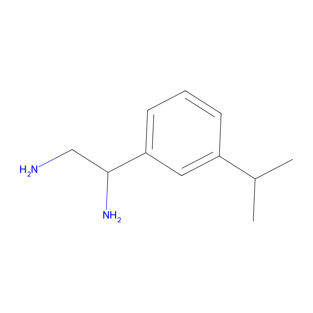 1,2-Ethanediamine,1-[3-(1-methylethyl)phenyl]-,(1S)- molecular structure, CAS 1213179-29-3