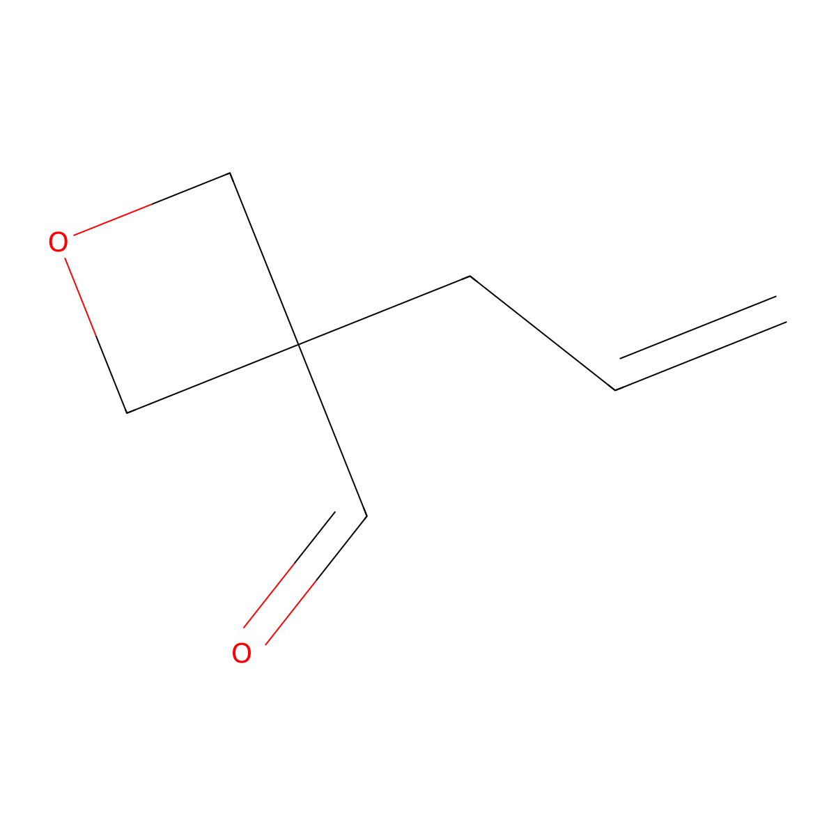 3-(Prop-2-EN-1-YL)oxetane-3-carbaldehyde molecular structure, CAS 121318-22-7