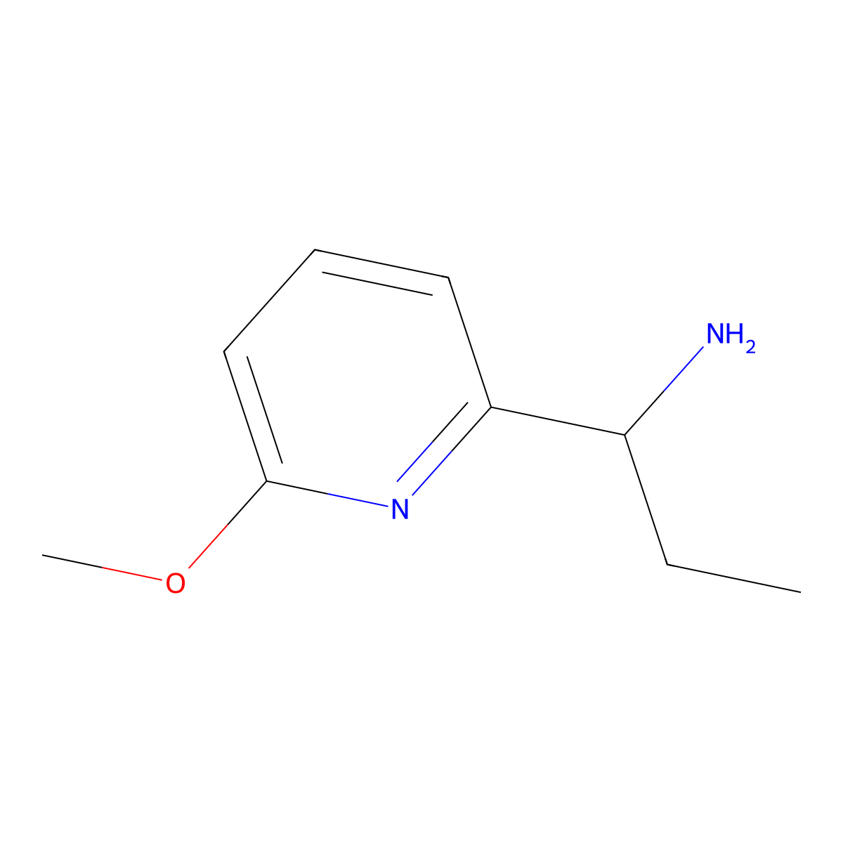 (S)-1-(6-Methoxypyridin-2-yl)propan-1-amine molecular structure, CAS 1213182-77-4