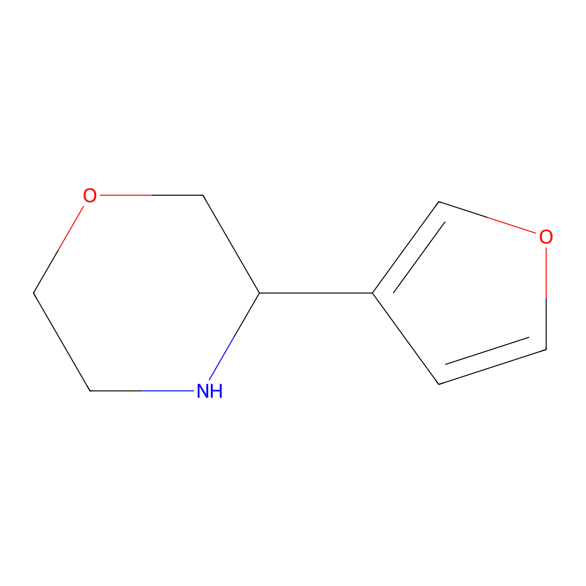 (S)-3-(Furan-3-yl)morpholine molecular structure, CAS 1213183-44-8