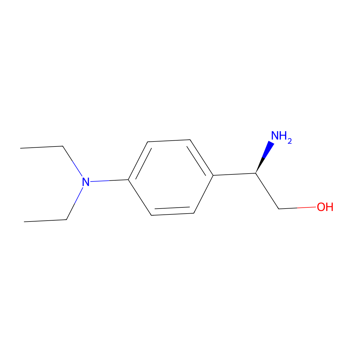 (r)-2-Amino-2-(4-(diethylamino)phenyl)ethan-1-ol molecular structure, CAS 1213184-13-4