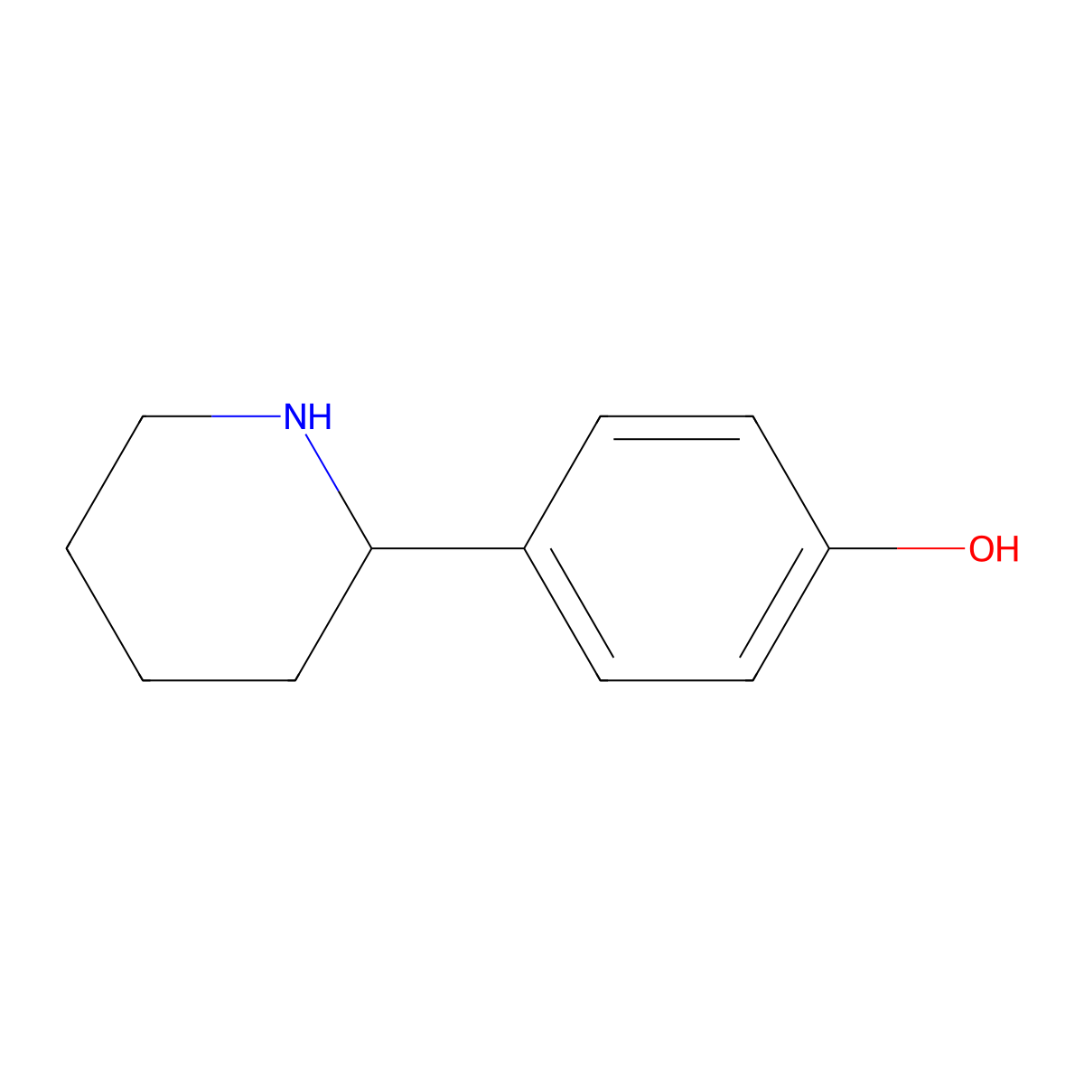 (S)-4-(Piperidin-2-yl)phenol molecular structure, CAS 1213184-80-5