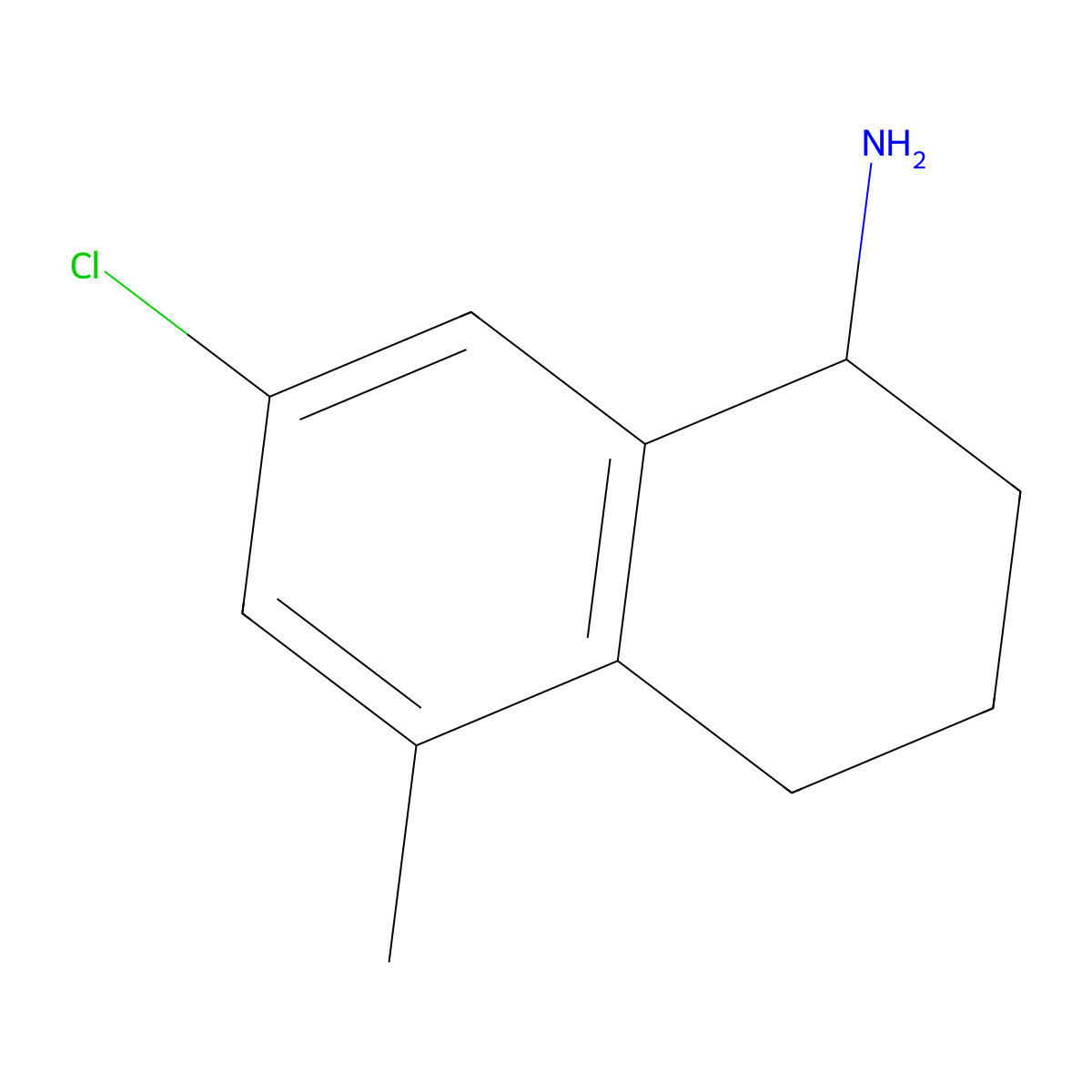 (S)-7-Chloro-5-methyl-1,2,3,4-tetrahydronaphthalen-1-amine molecular structure, CAS 1213185-25-1