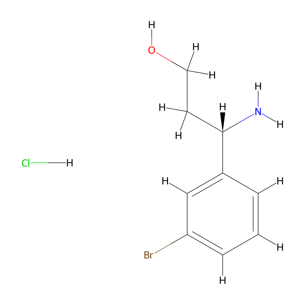 (S)-3-Amino-3-(3-bromophenyl)propan-1-ol hydrochloride molecular structure, CAS 1213186-22-1