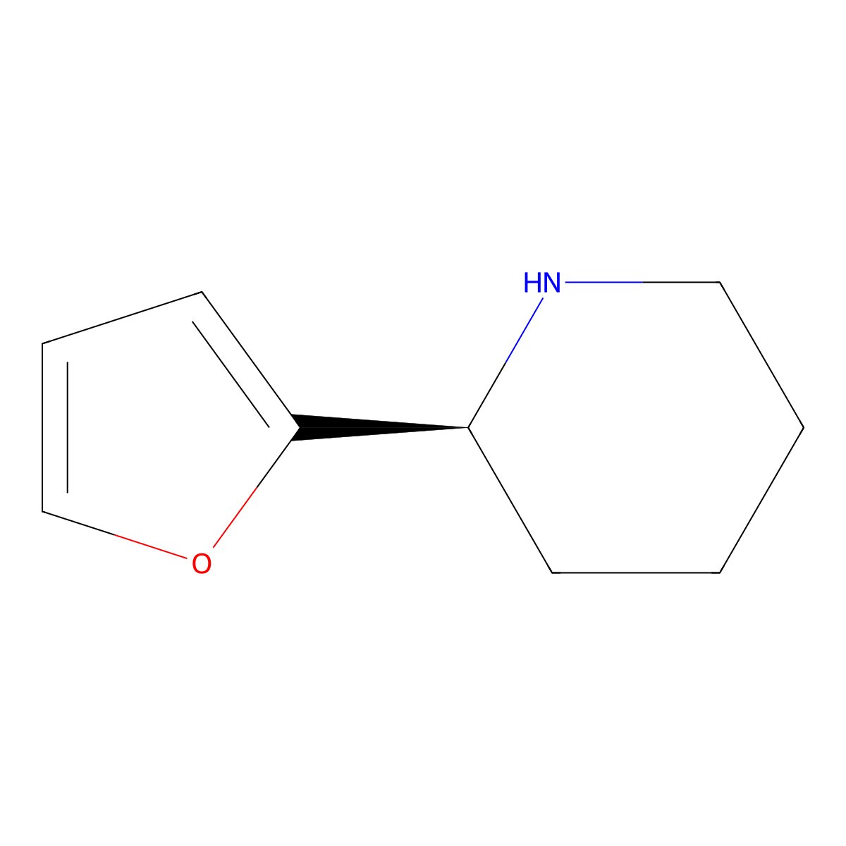 (2S)-2-(furan-2-yl)piperidine molecular structure, CAS 1213190-04-5