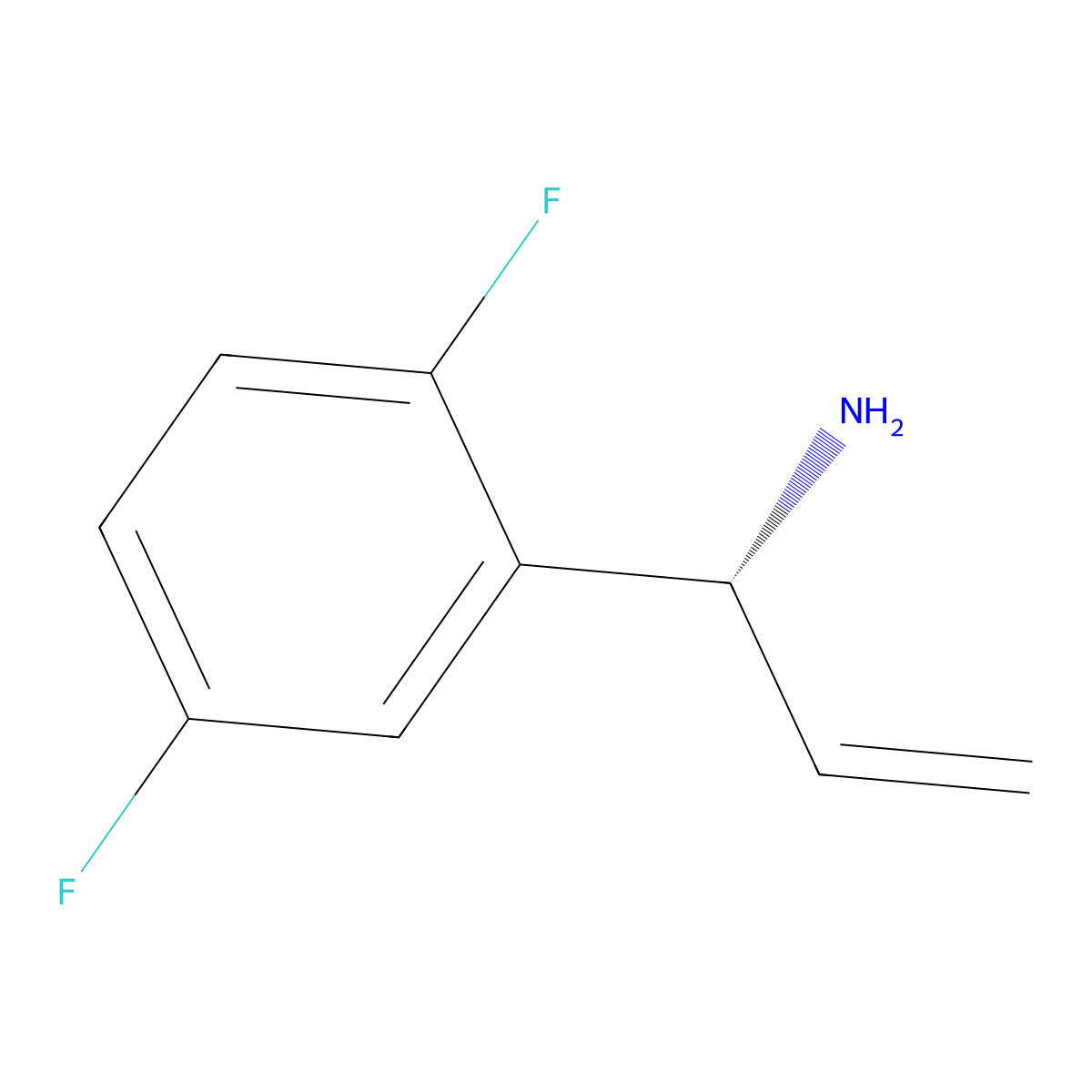 (1R)-1-(2,5-Difluorophenyl)prop-2-enylamine molecular structure, CAS 1213191-19-5