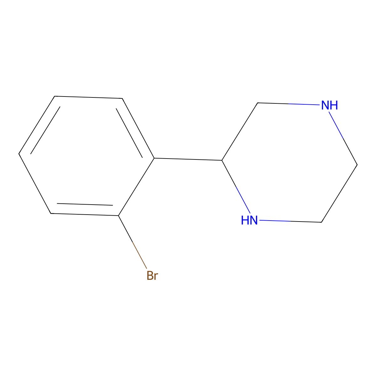 (R)-2-(2-Bromophenyl)piperazine molecular structure, CAS 1213194-15-0