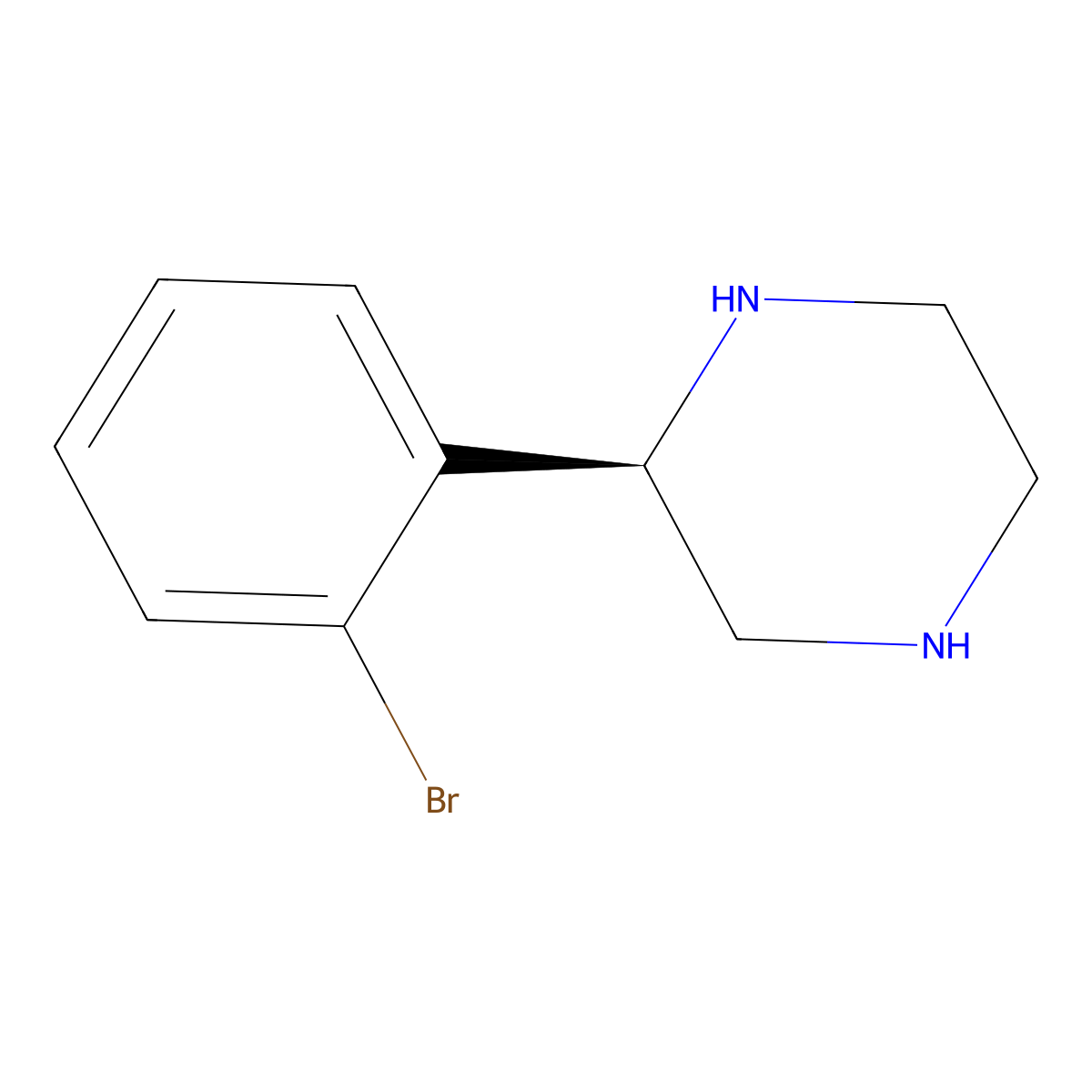 (R)-2-(2-Bromophenyl)piperazine molecular structure, CAS 1213194-15-0
